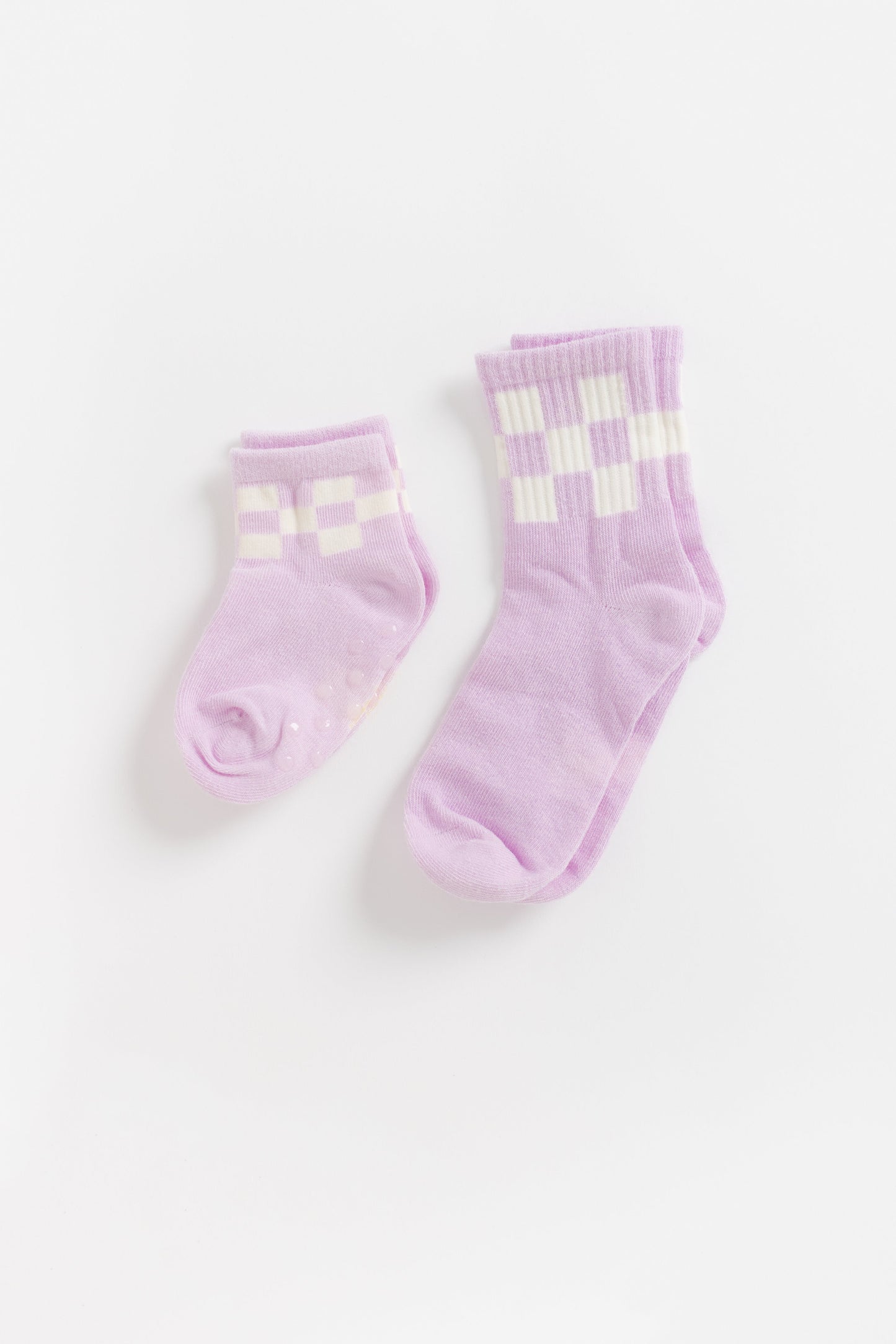 Cove Kids Checker Retro Socks KID'S SOCKS Cove Accessories Lavender 0-6 mth