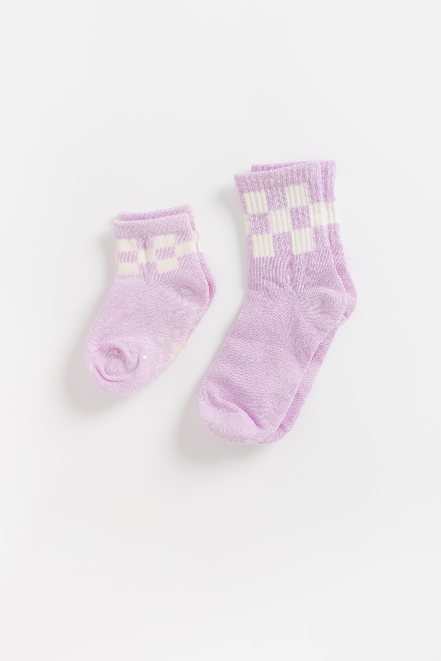 Cove Kids Checker Retro Socks KID'S SOCKS Cove Accessories Lavender 0-6 mth 