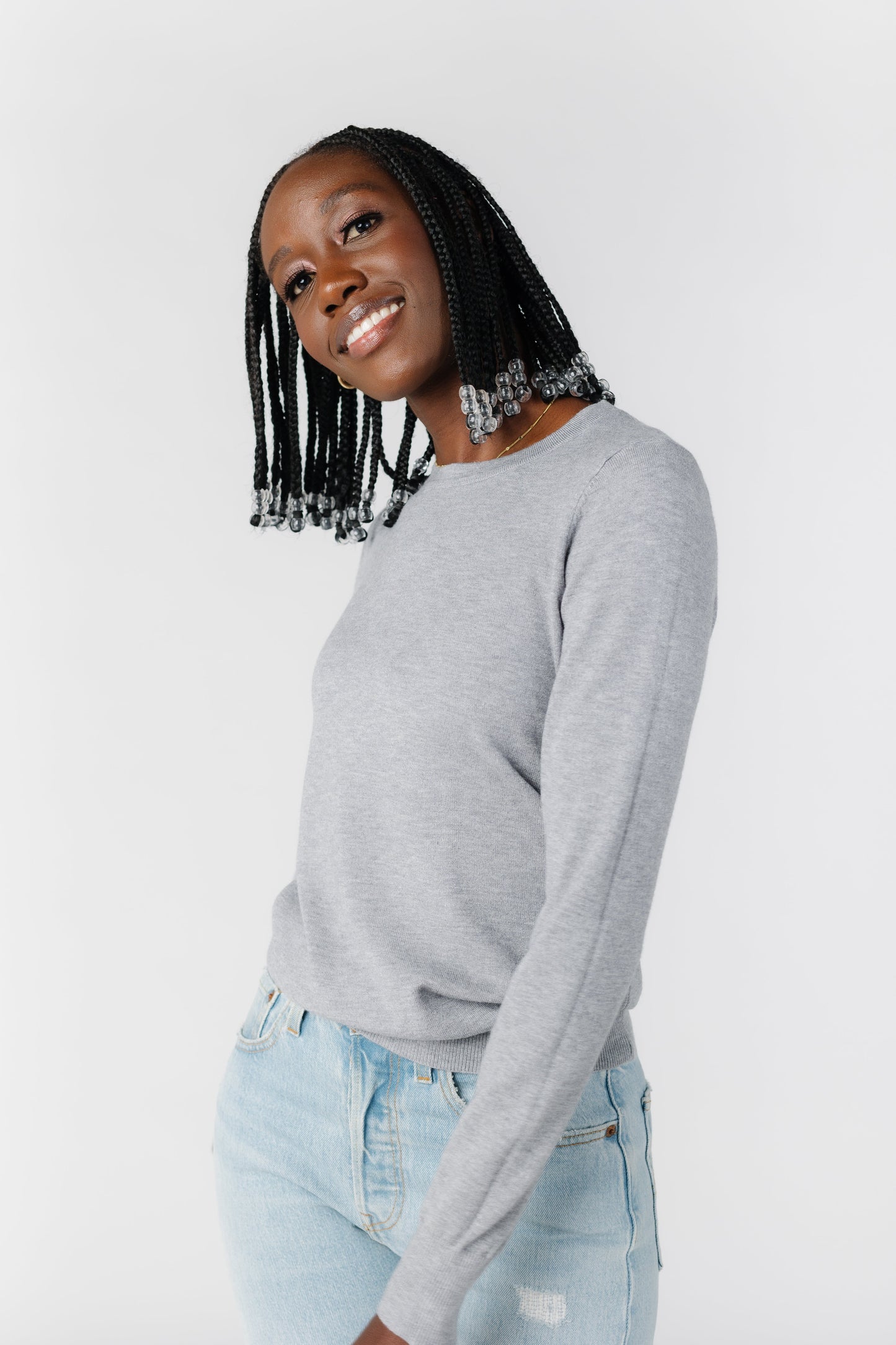 Light Weight Sweater WOMEN'S SWEATERS Be Cool Hth Grey L