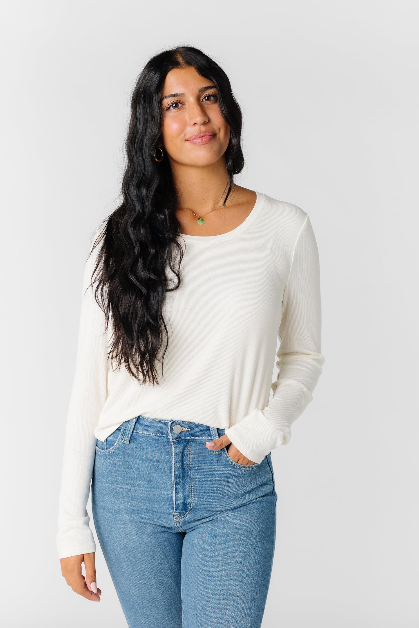 Lauren Top Long Sleeve WOMEN'S TOP Thread & Supply Bone L