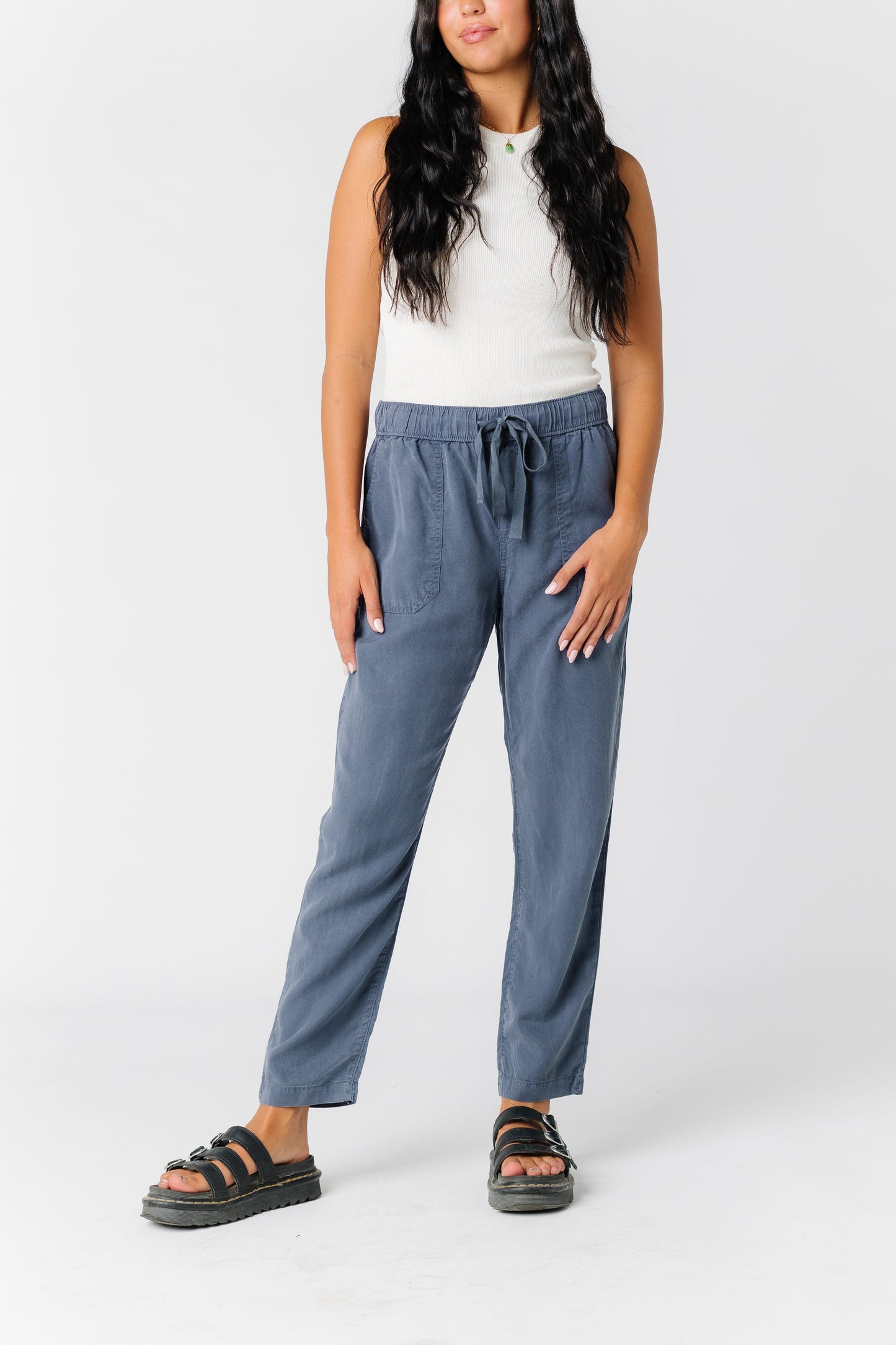 Traveling Drawstring Pocket Pants WOMEN'S PANTS Be Cool