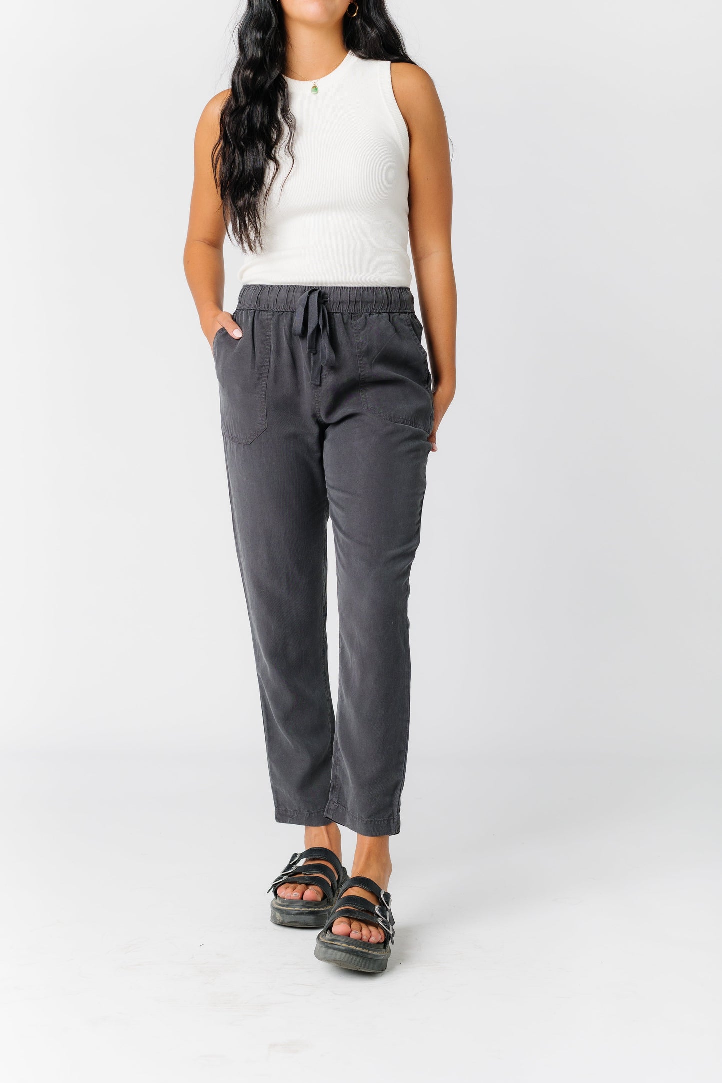 Traveling Drawstring Pocket Pants WOMEN'S PANTS Be Cool