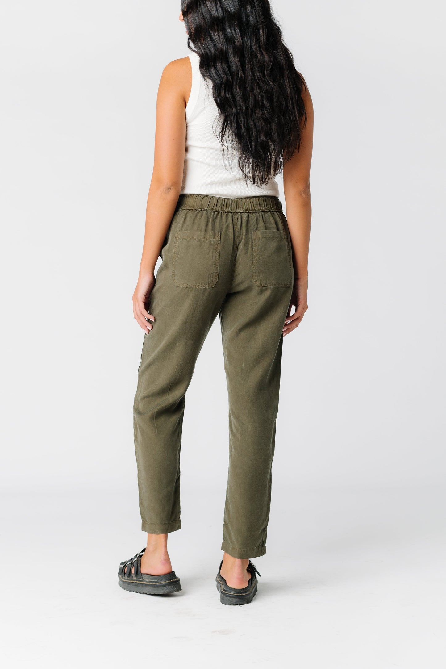Traveling Drawstring Pocket Pants WOMEN'S PANTS Be Cool