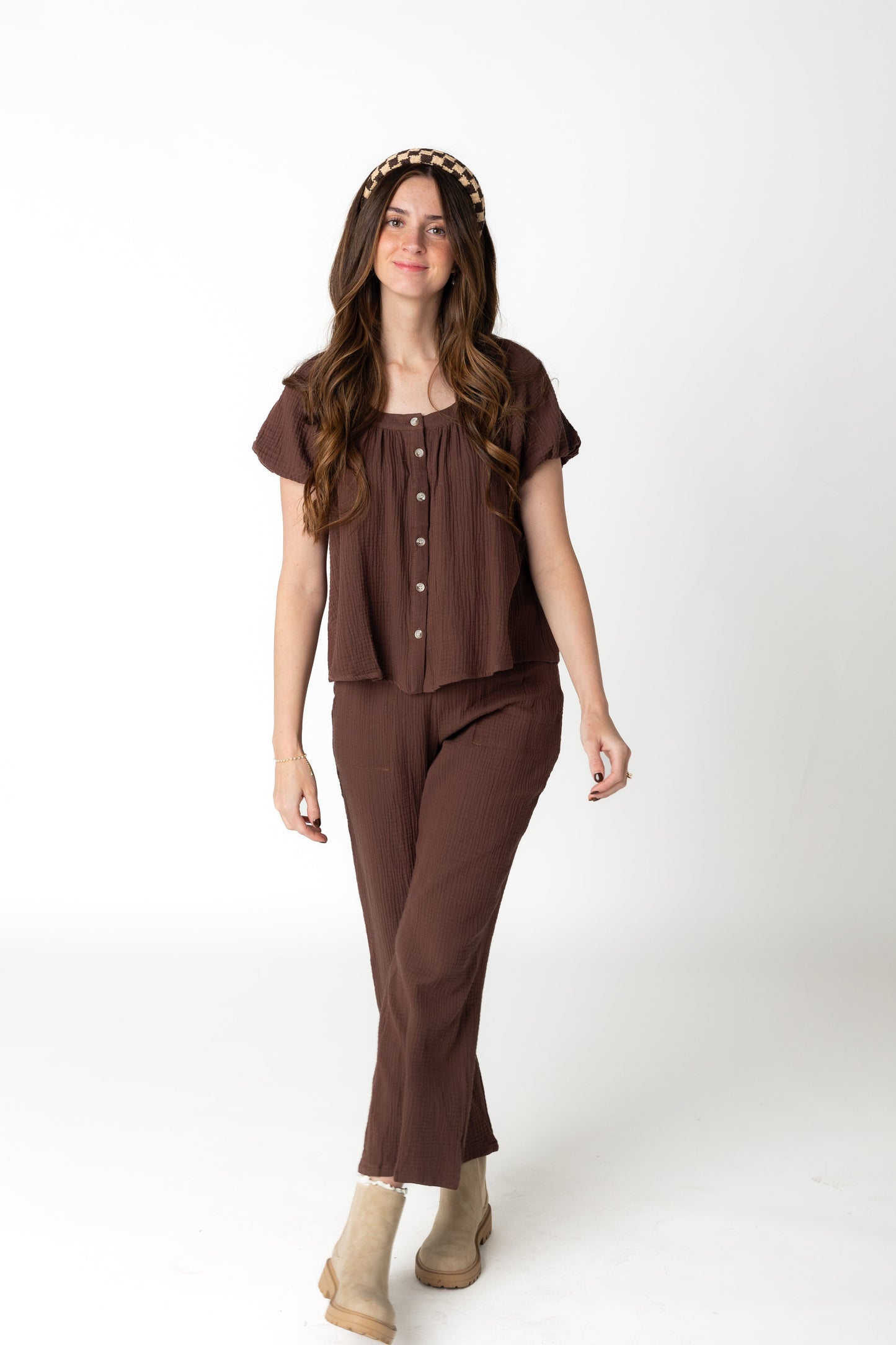 Brass & Roe Gauze Drawstring Pants WOMEN'S PANTS brass & roe