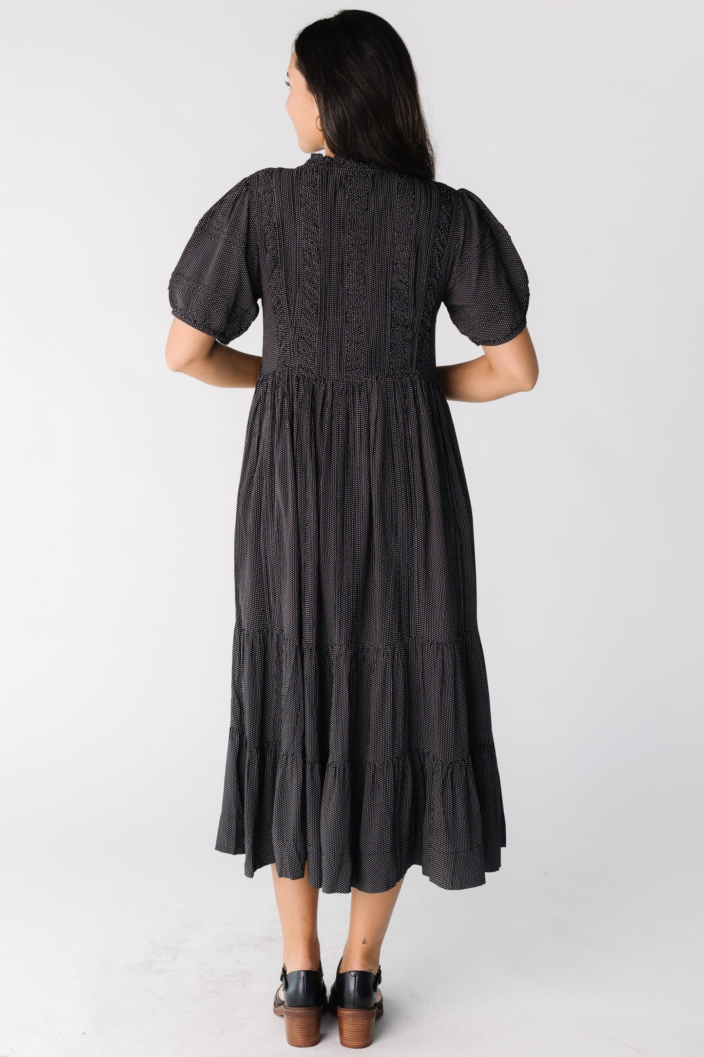 Citrus Flower Fields Dress- Polka Dot WOMEN'S DRESS Citrus