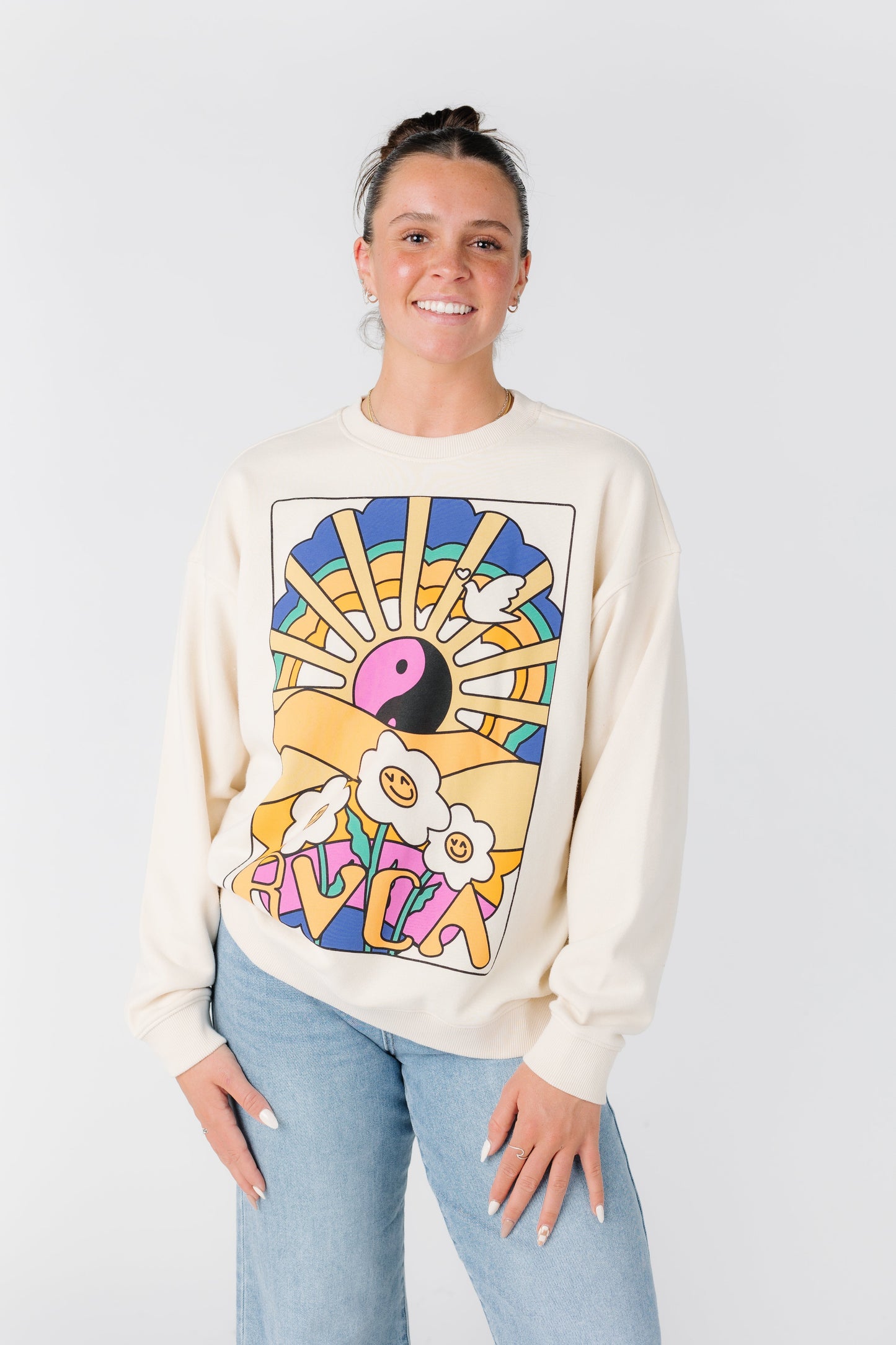 RVCA Someday Sweatshirt WOMEN'S SWEATSHIRT RVCA WDR0 L/12