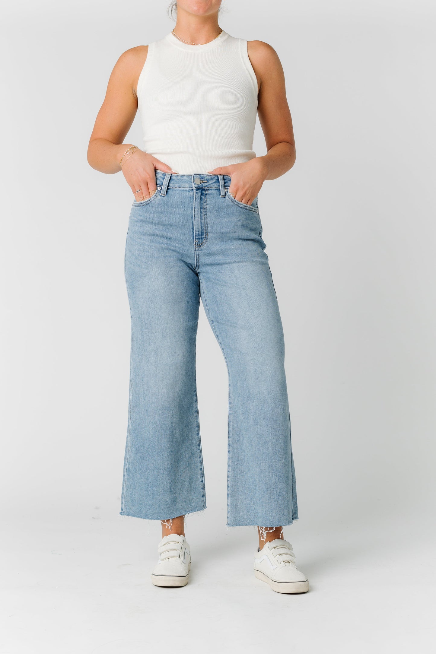 Wide Leg Denim WOMEN'S DENIM Just Panmaco Inc. Medium Denim 24