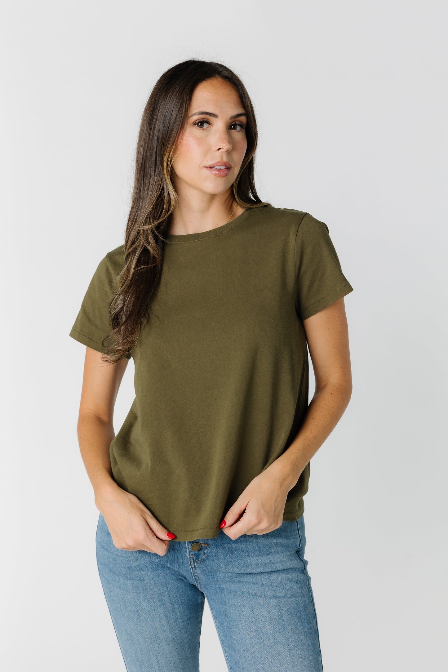 Asher Tee - Dark Olive WOMEN'S T-SHIRT Thread & Supply Drk Olive L