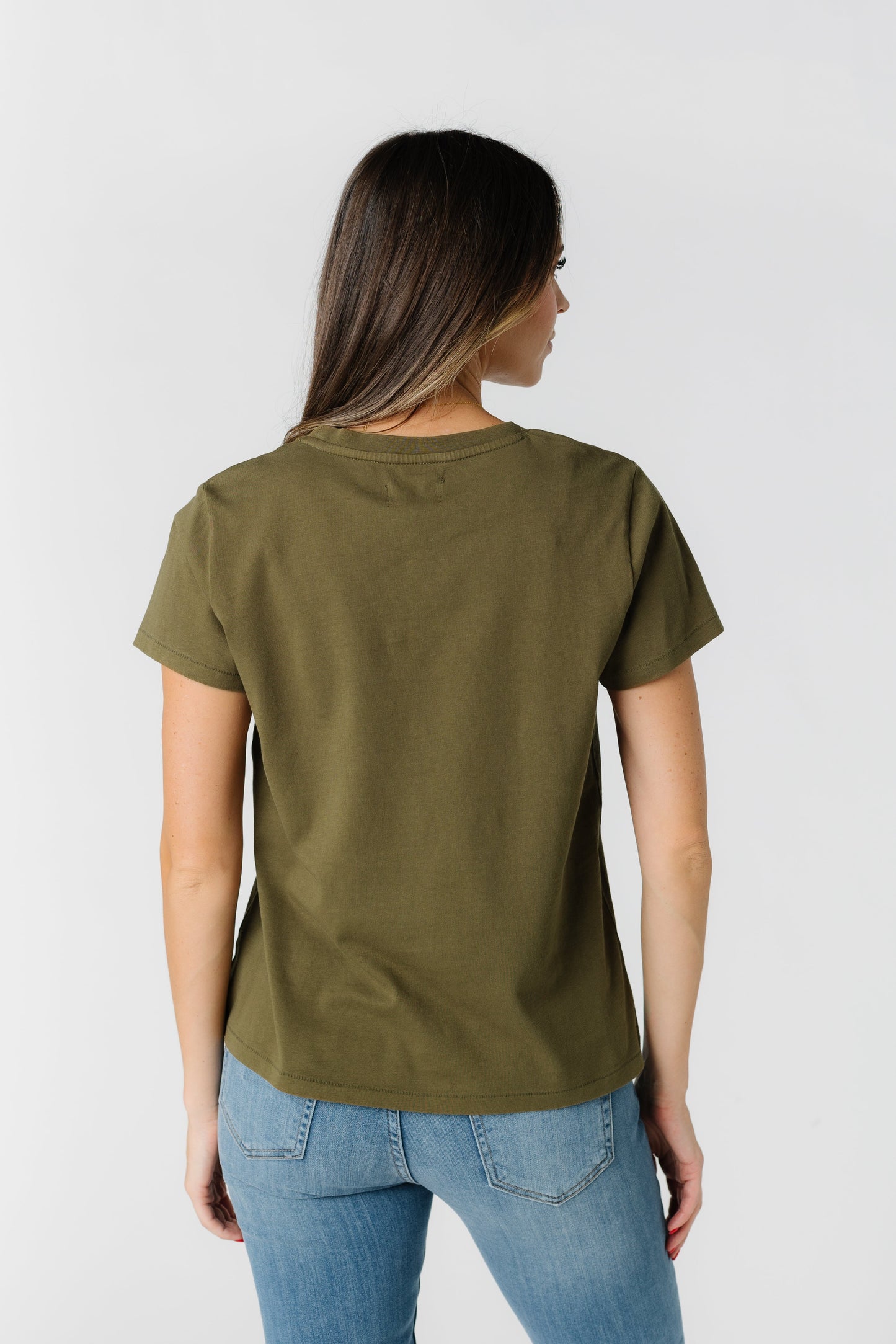 Asher Tee - Dark Olive WOMEN'S T-SHIRT Thread & Supply