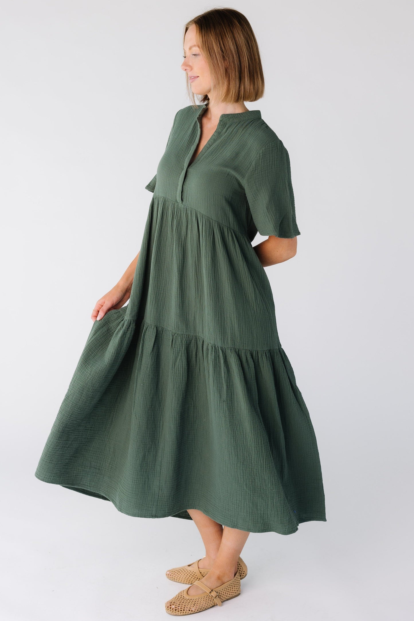 Brass & Roe The Pondering Gauze Dress WOMEN'S DRESS brass & roe