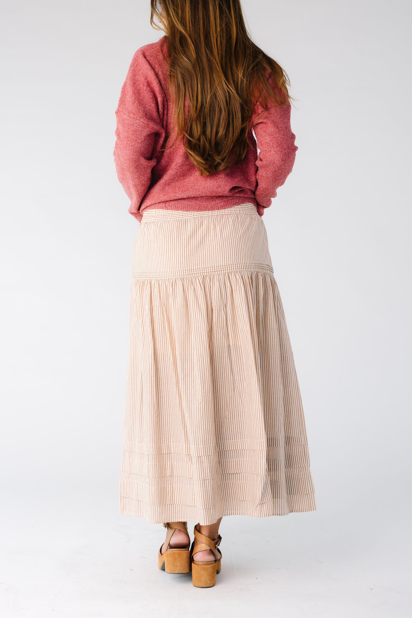 Stripes Pleated Skirt WOMEN'S SKIRTS Things Between