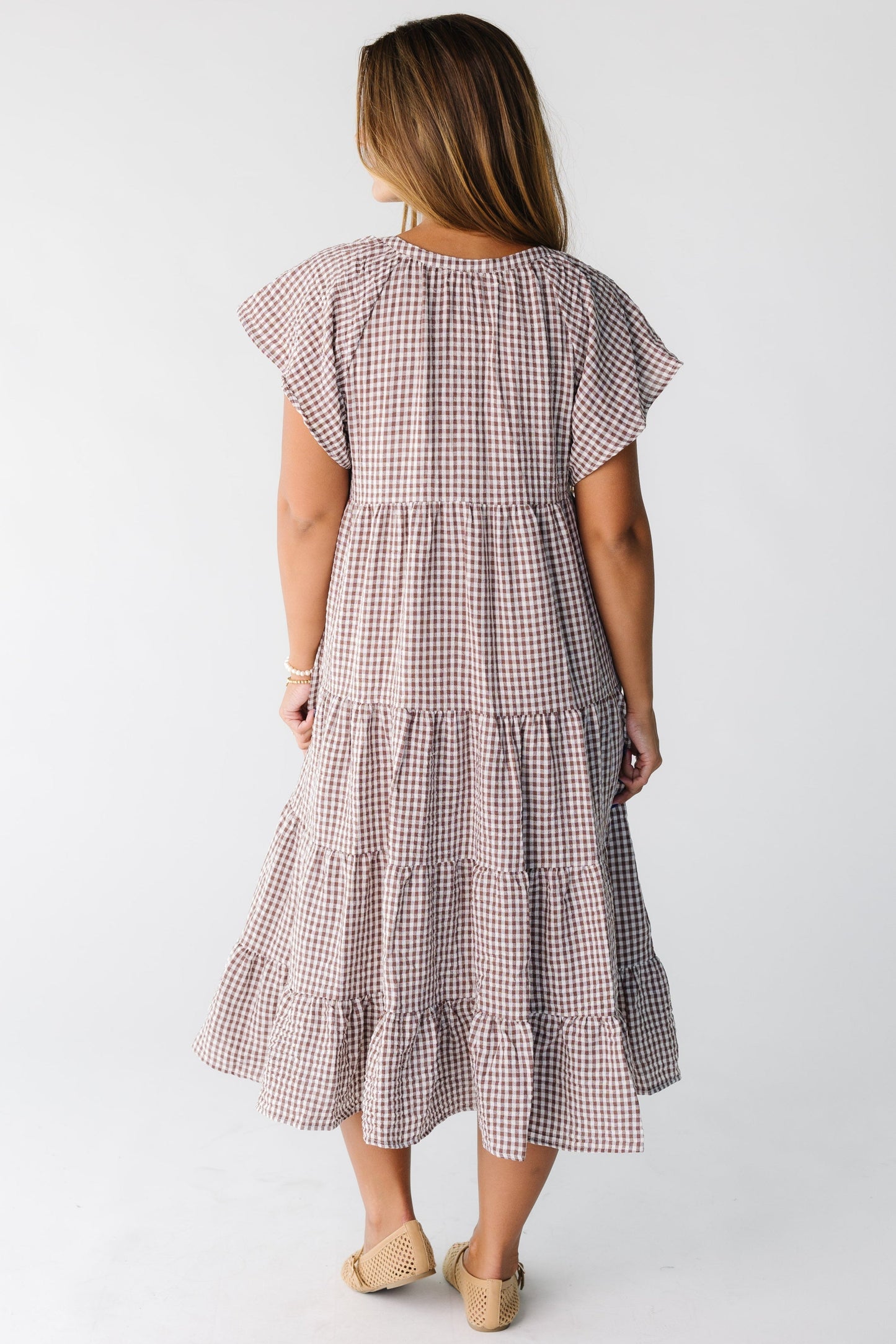 Brass & Roe Elmina Gingham Dress WOMEN'S DRESS brass & roe