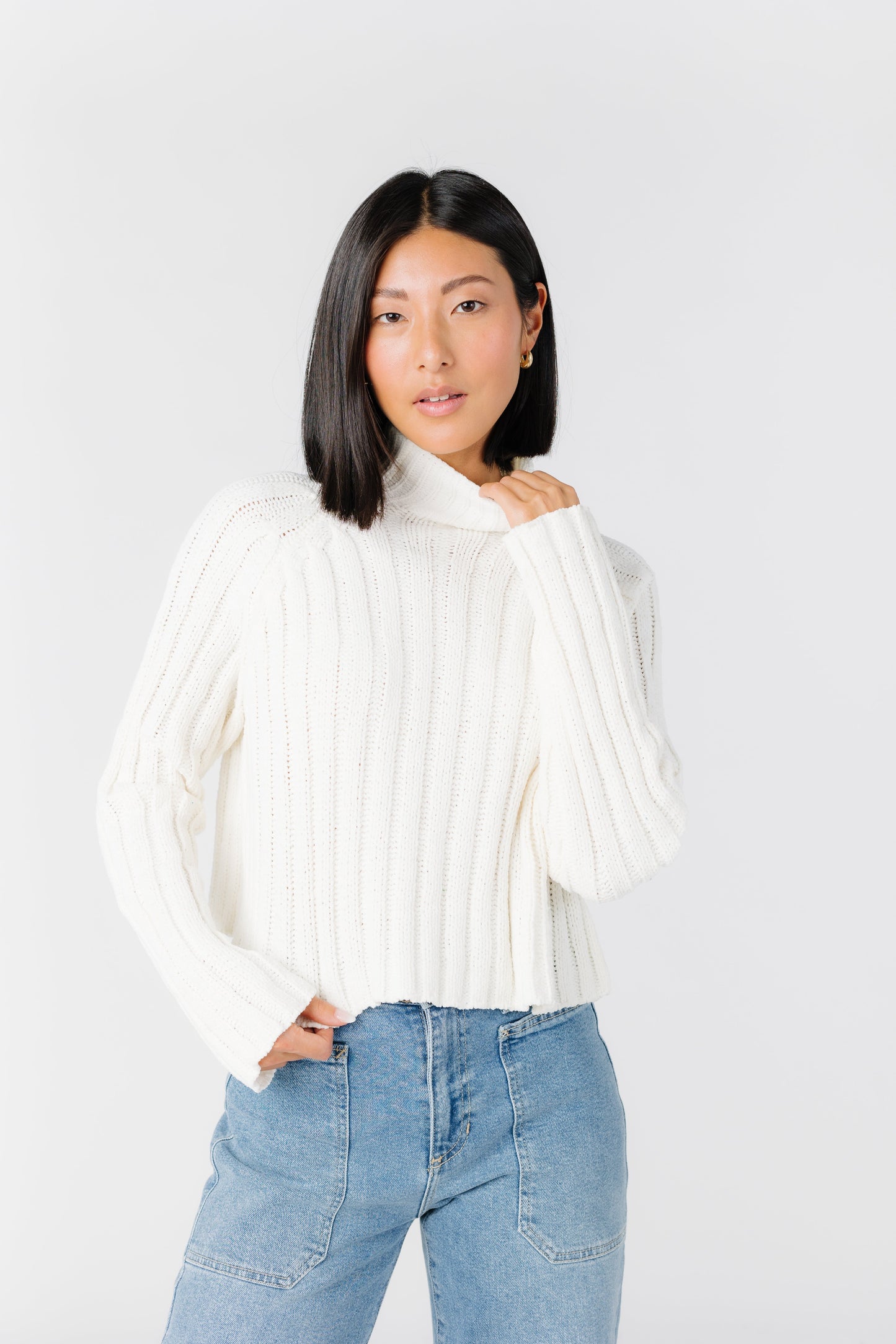 Winter Top WOMEN'S TOP Love Tree Ivory L