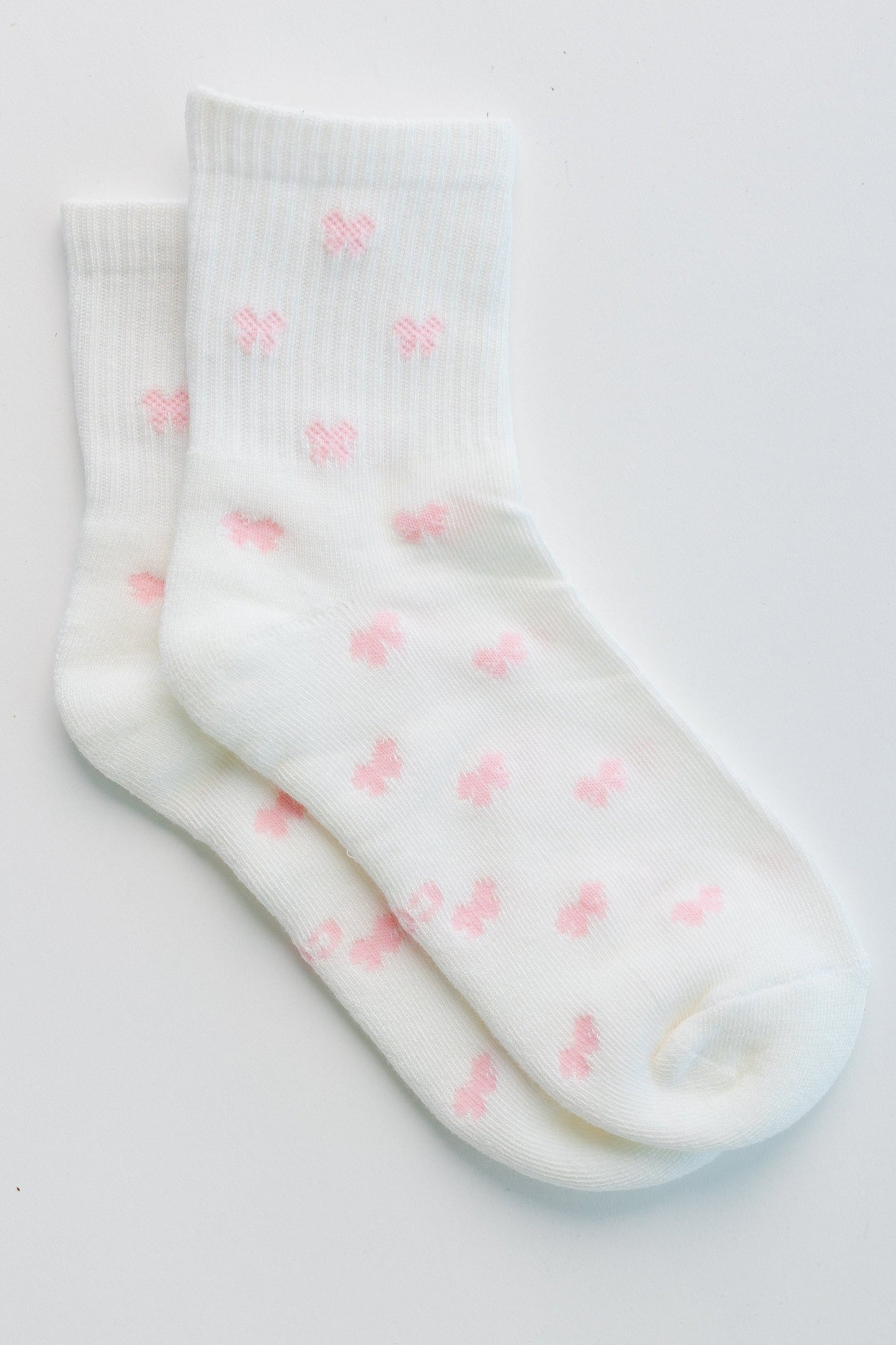 Cove All Over Bow Quarter Socks WOMEN'S SOCKS Cove Accessories Lt Pink OS