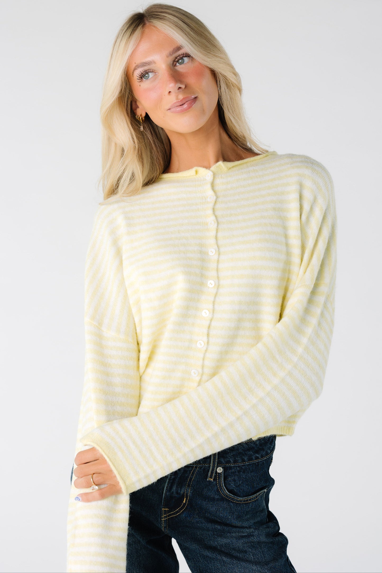Aria New Stripe Cardigan - New WOMEN'S CARDIGAN Things Between