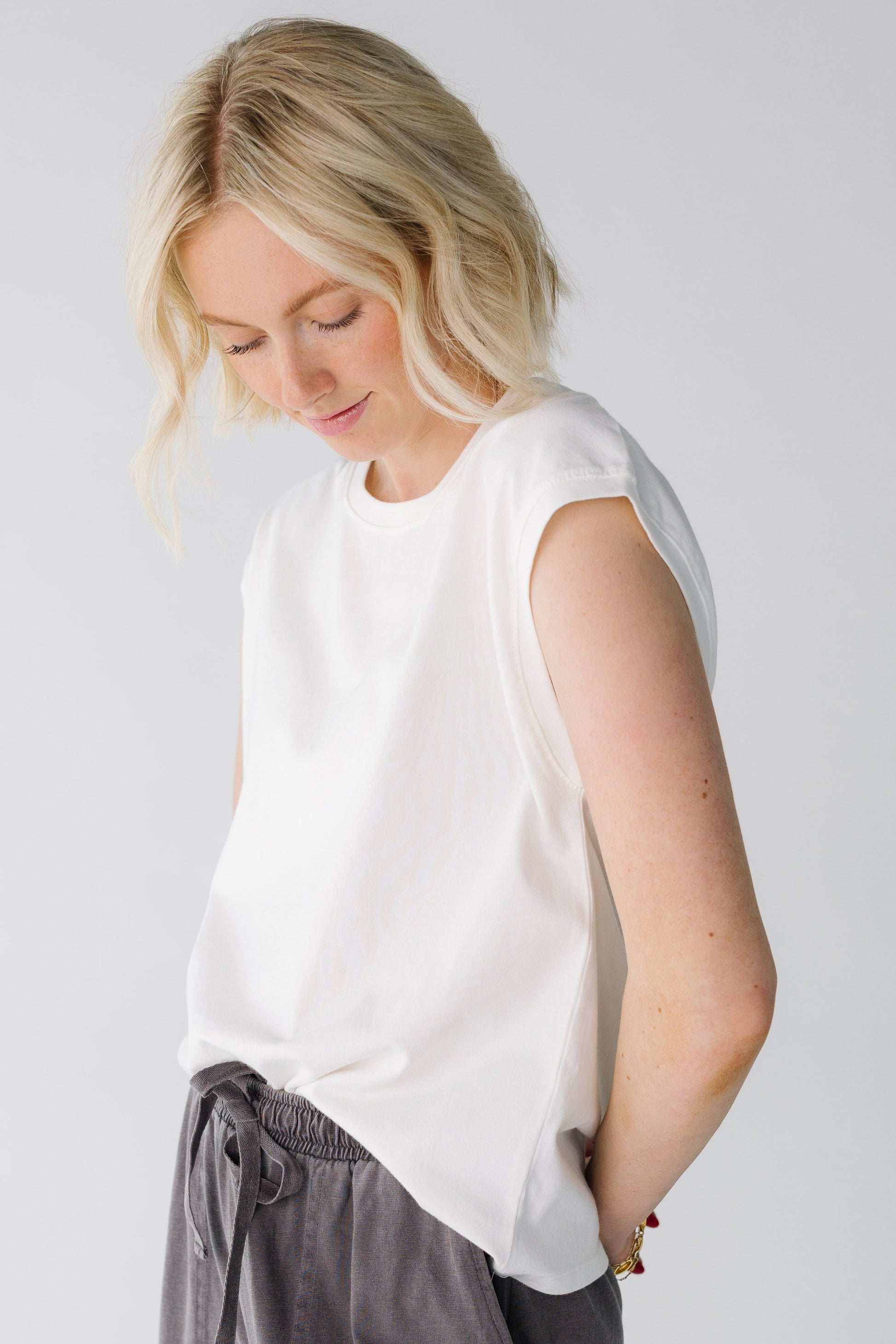 Back to Basics Tee  in white