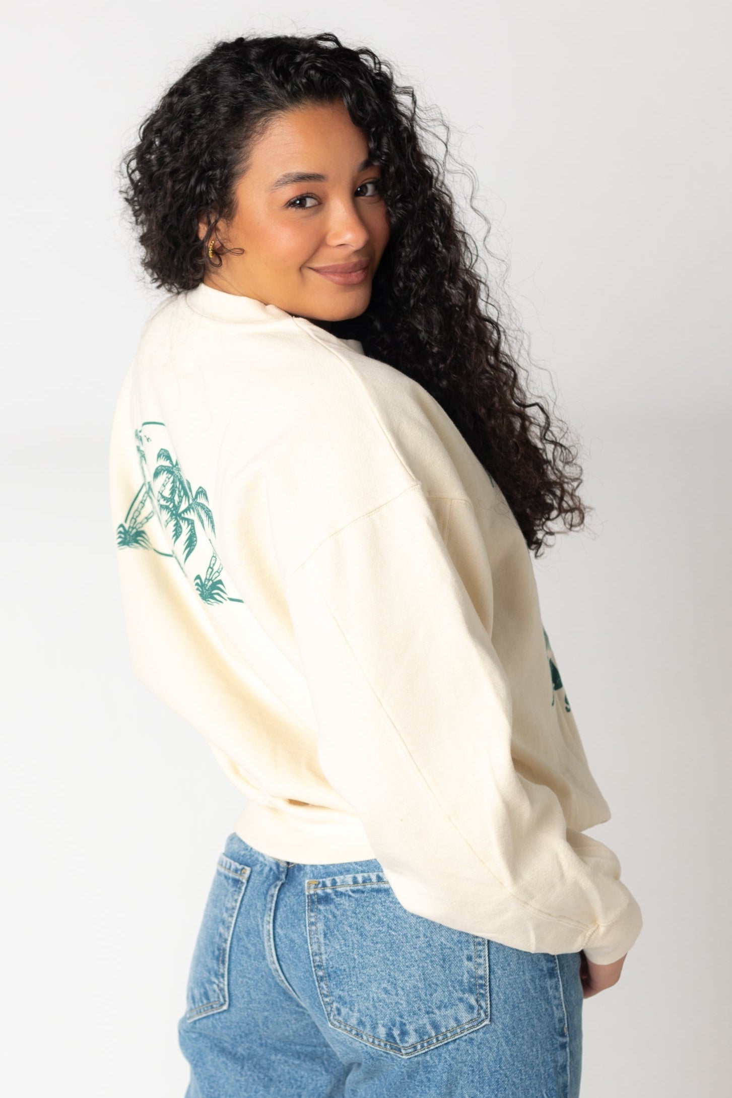 Billabong Fresh Take graphic sweatshirt with front and back graphic ABJFT00465