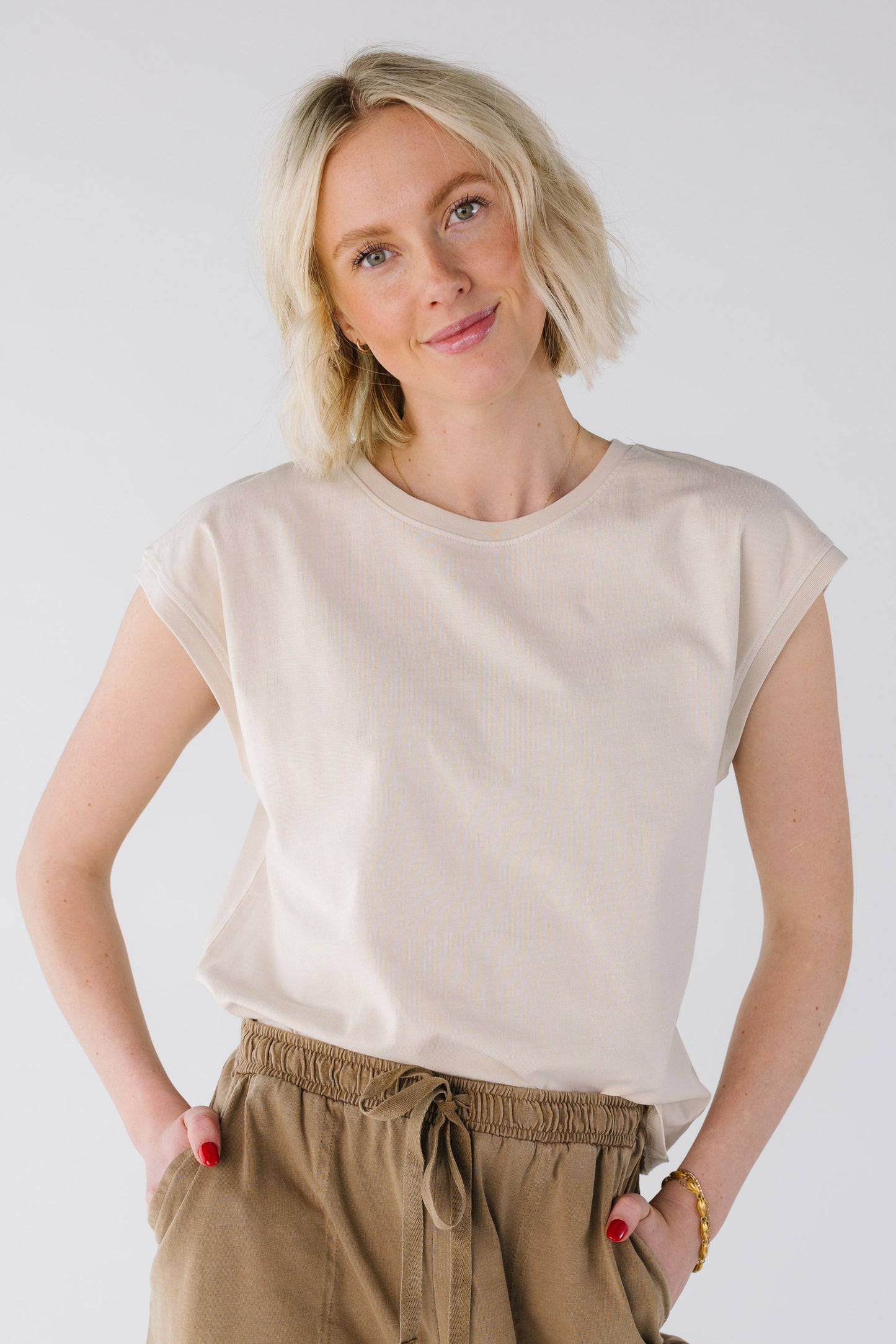 Back to Basics Tee in stone