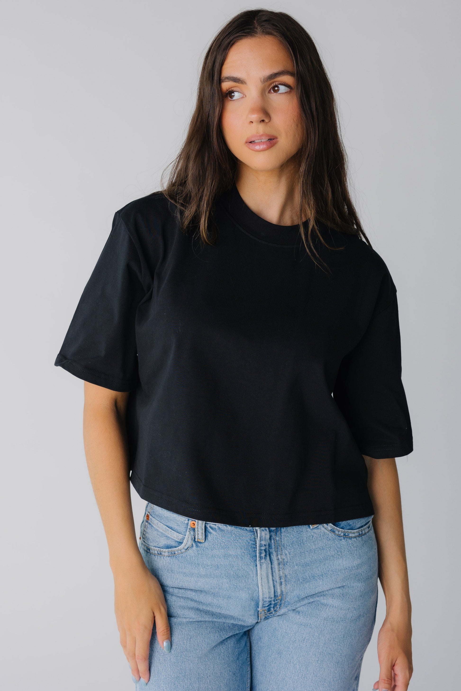 The Daphne Top for women in black