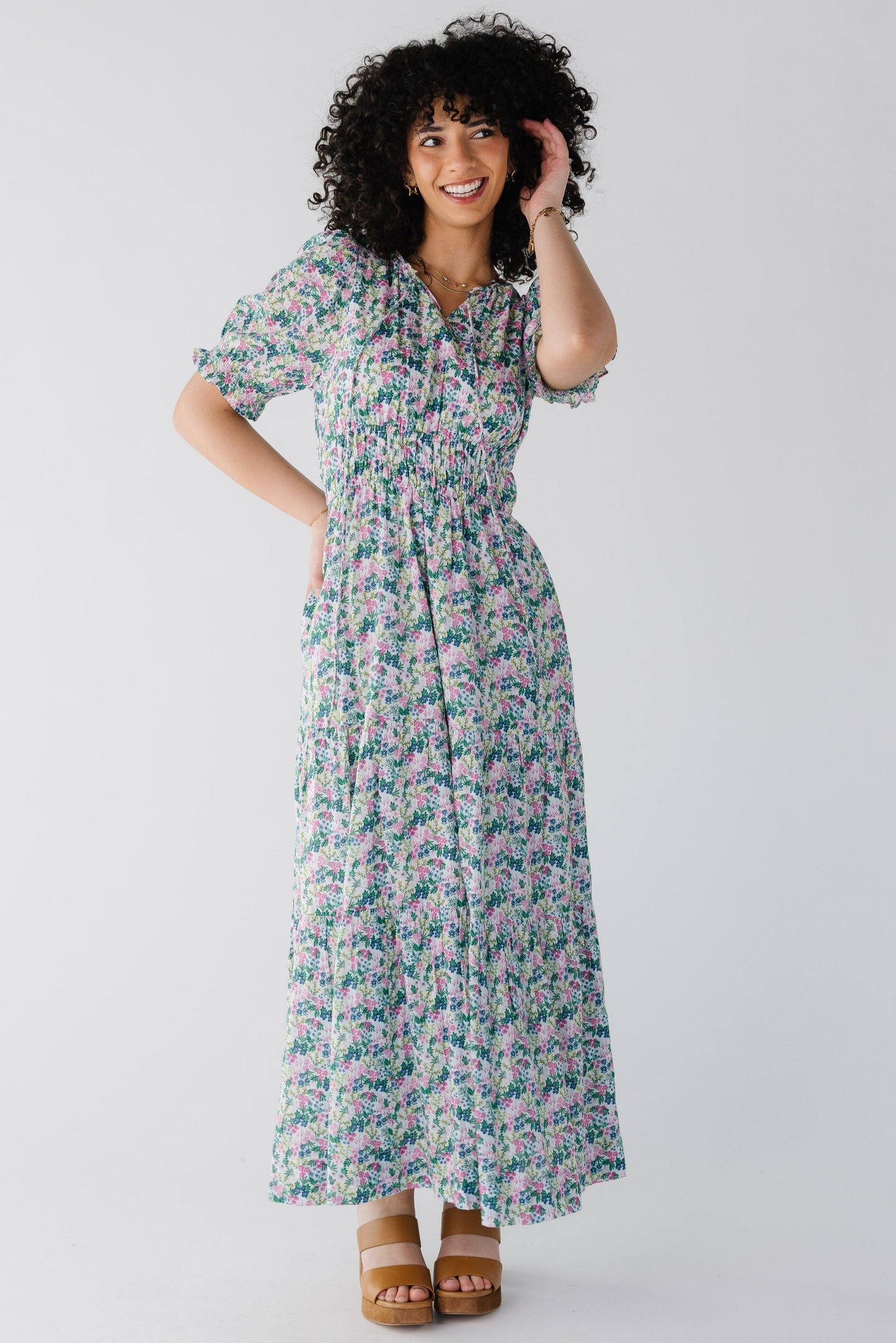 Shae Puff Sleeve Dress WOMEN'S DRESS Citrus Multi Floral XS