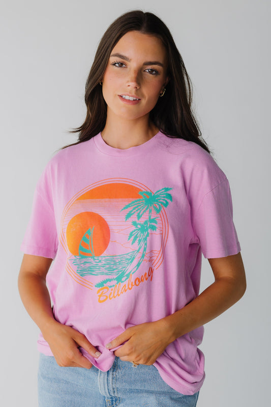 Billabong Bright New Day Tee for women in pink