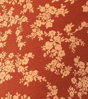 Rust floral swatch