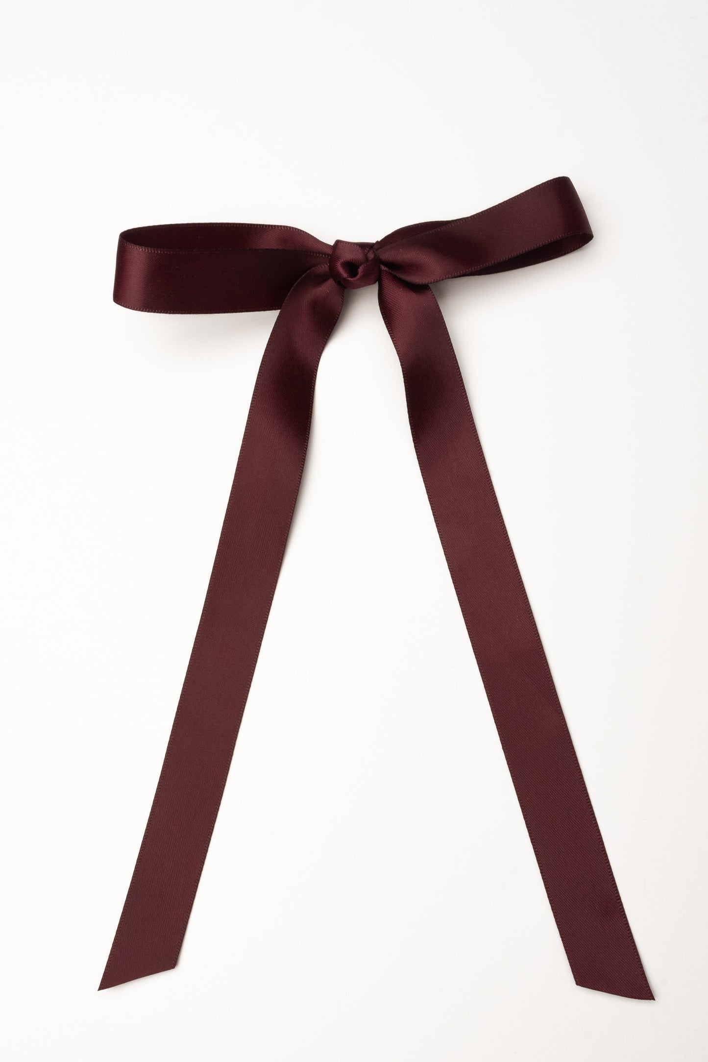 Satin Hair Bow WOMEN'S HAIR ACCESSORY Cove Accessories Wine 5 1/2" wide x 8" long