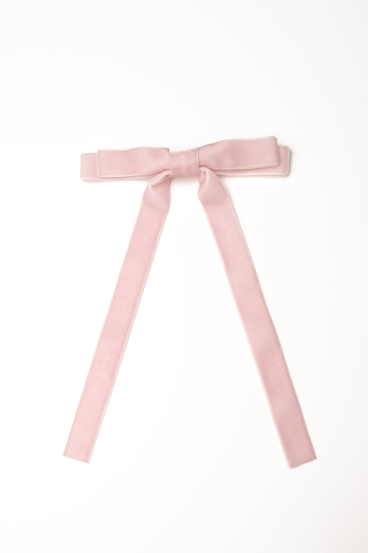 Velvet Hair Bow WOMEN'S HAIR ACCESSORY Cove Accessories Lt Pink 6" wide x 8" long
