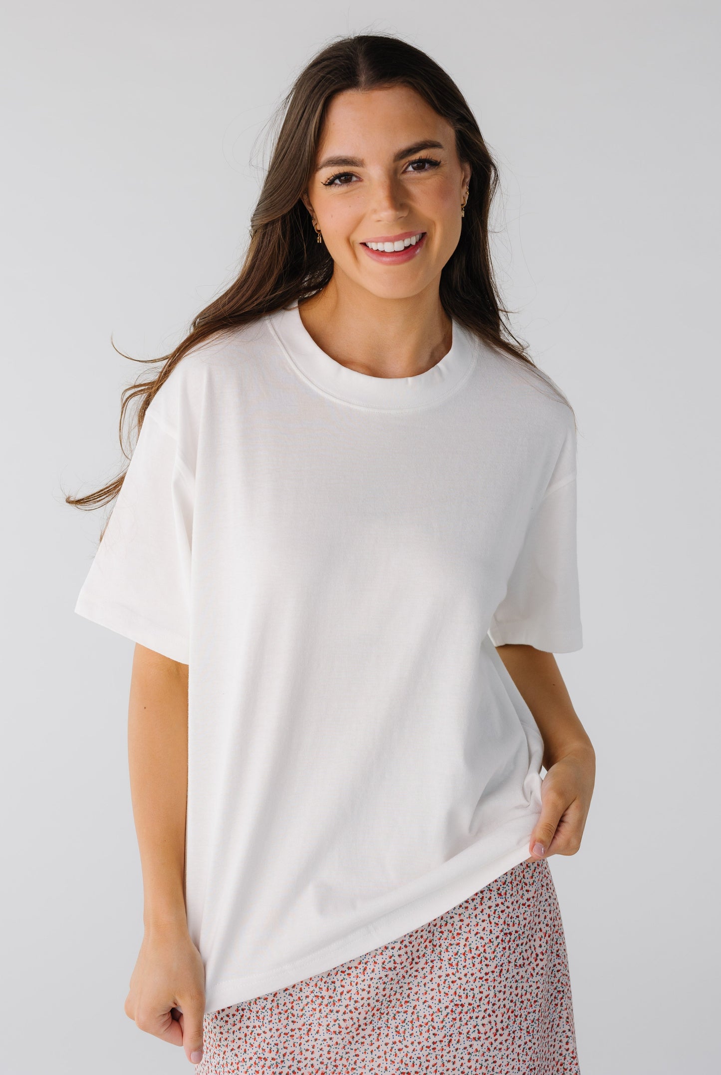 Charlie Blank Tee  in off white