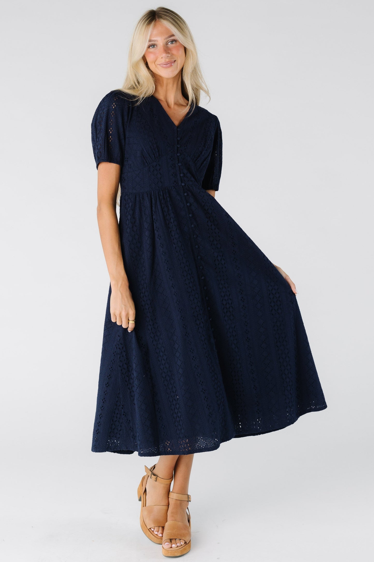 Citrus Hariam Eyelet Button Dress WOMEN'S DRESS Citrus