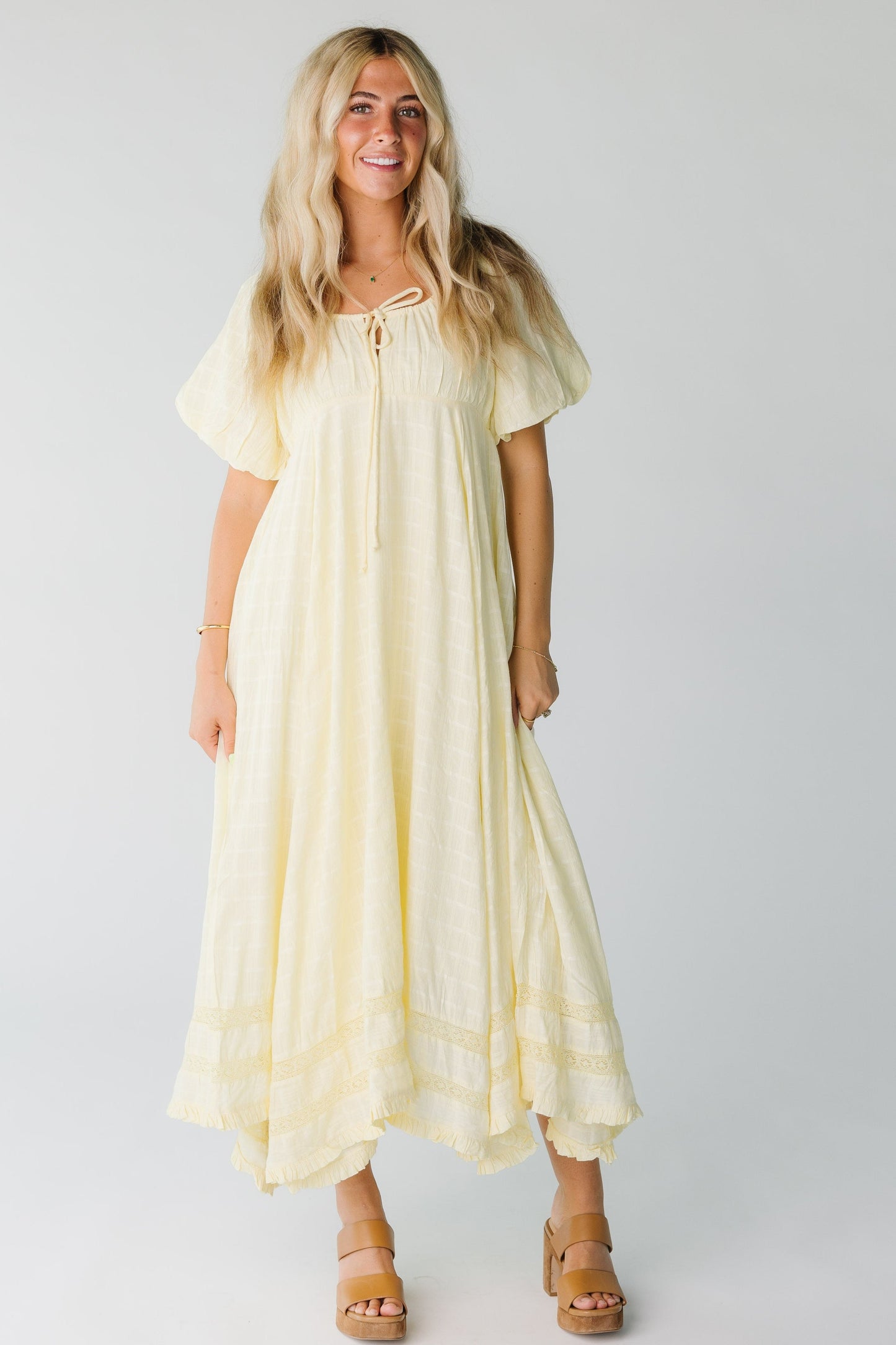 Citrus The Lyon Midi/Maxi Dress - Summer Solids WOMEN'S DRESS Citrus Yellow XS