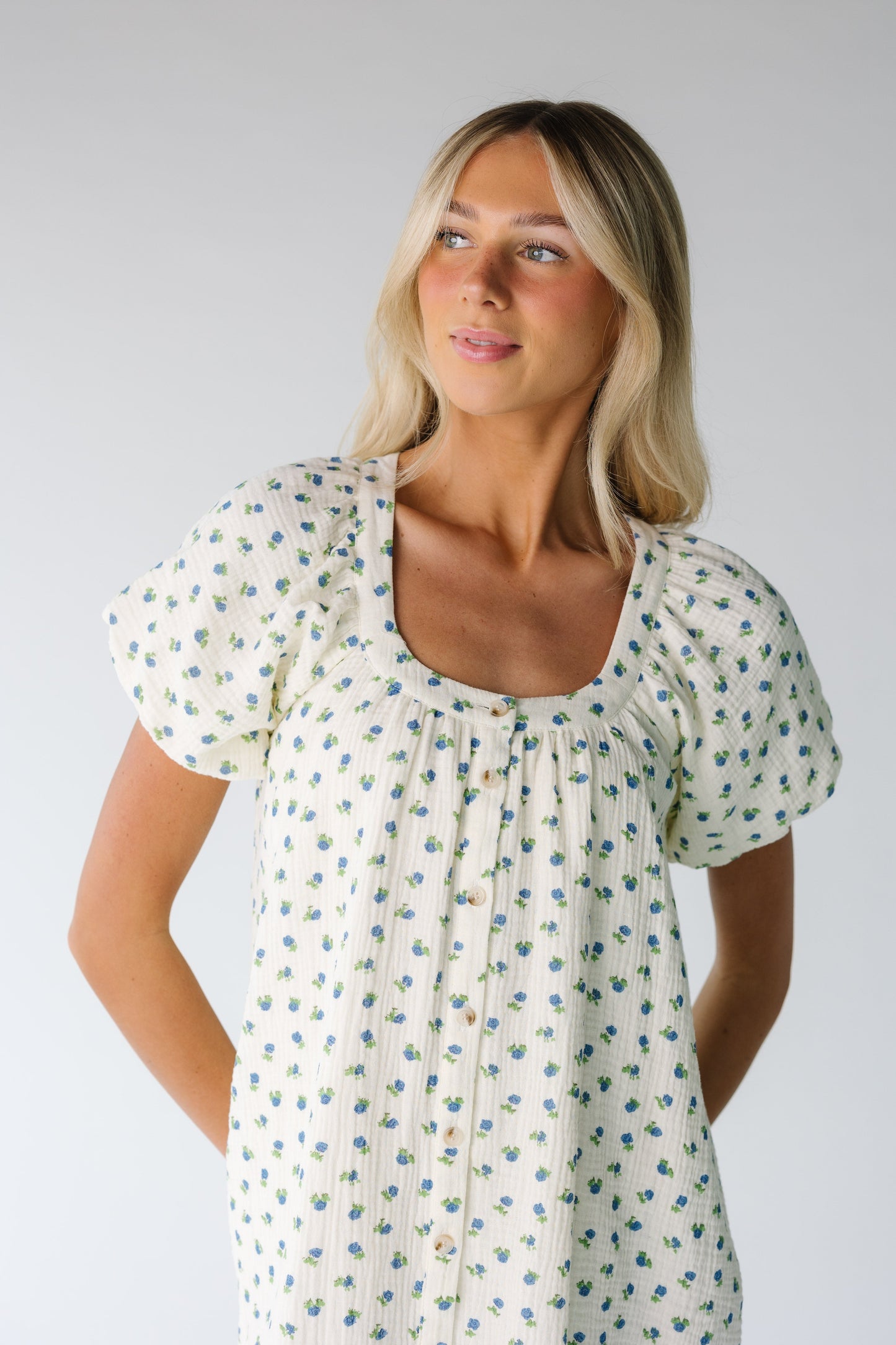 Brass & Roe Ellie Gauze Print Dress WOMEN'S DRESS brass & roe