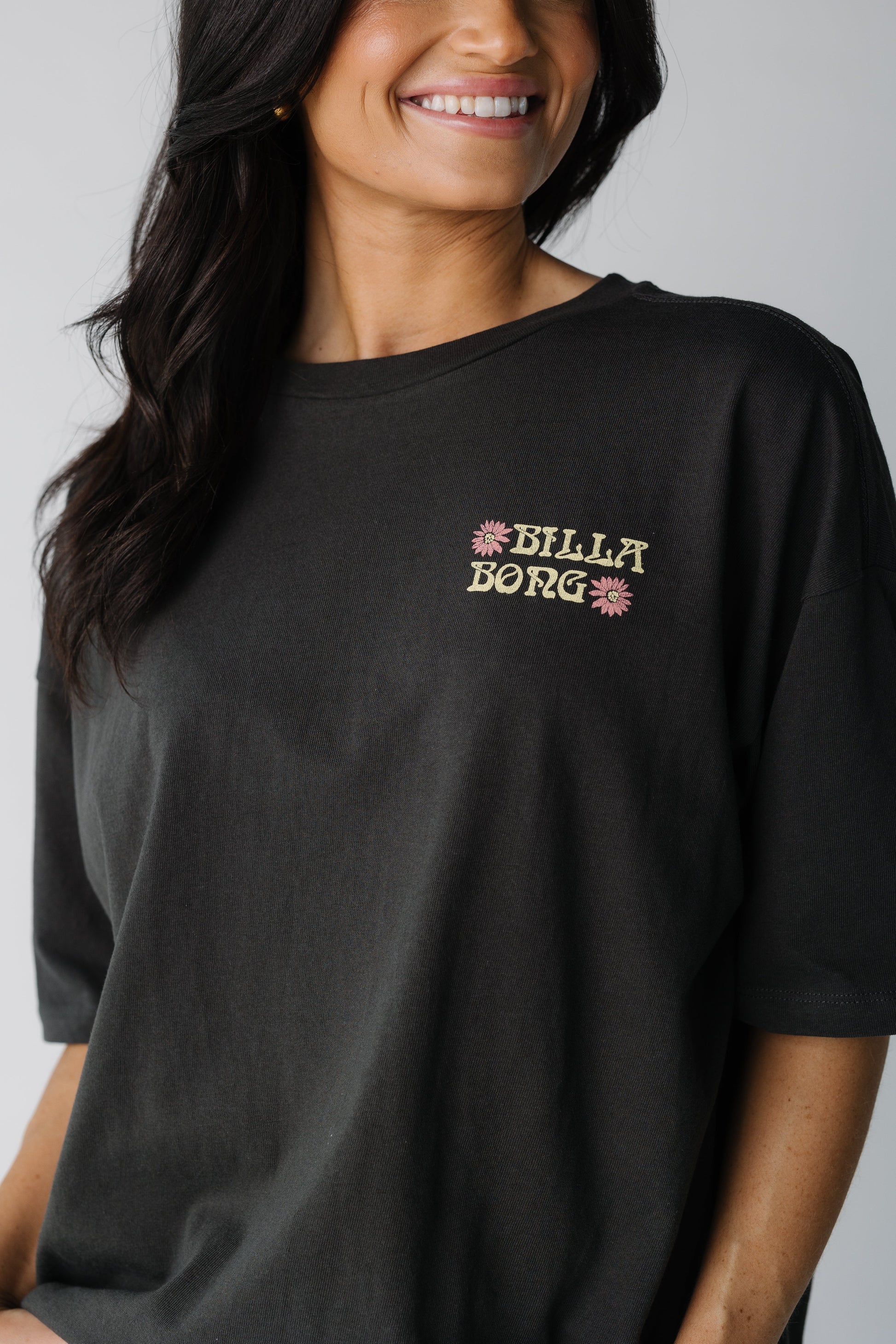 Billabong Out Until Dawn S/S Tee close view of front graphic 24B351525