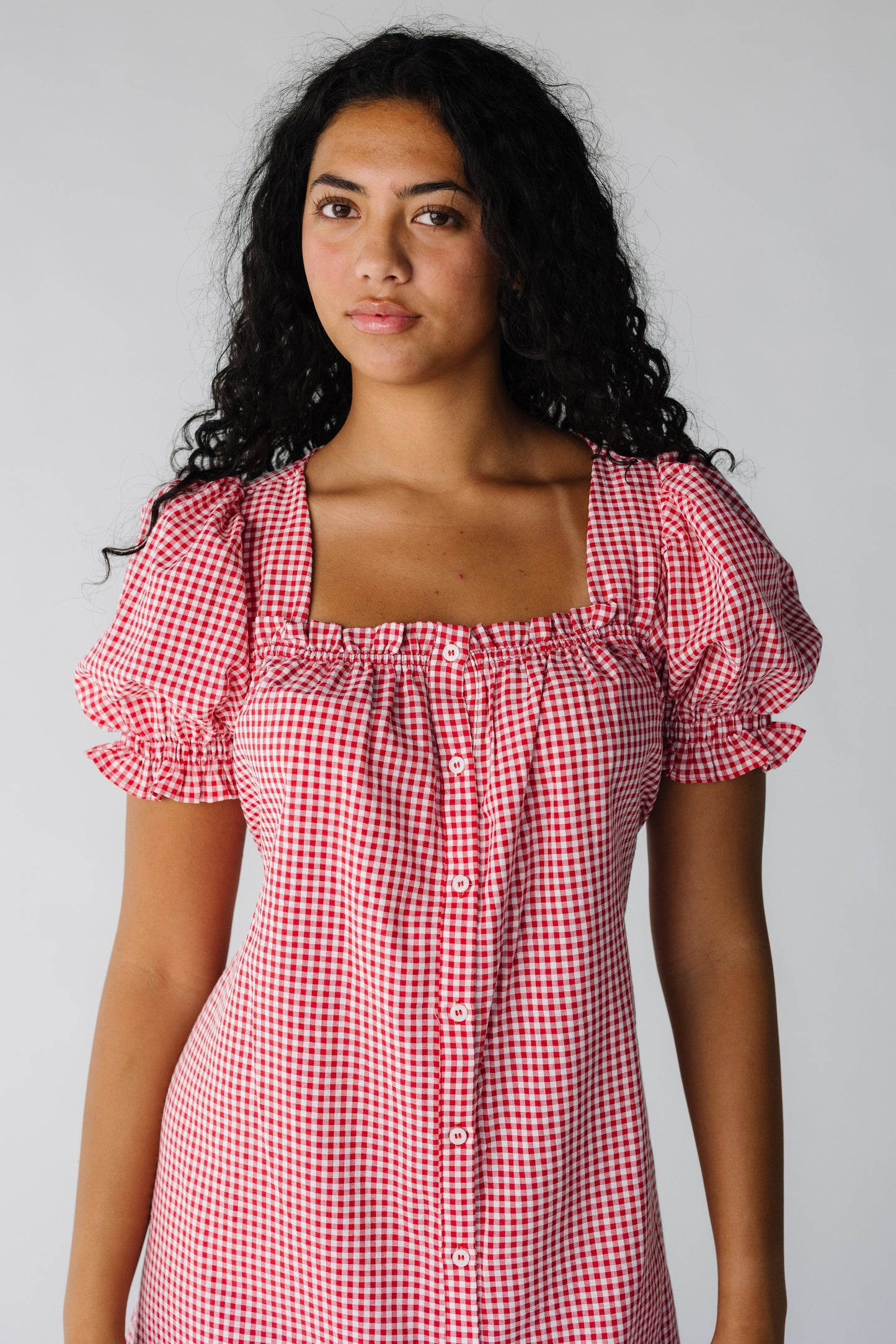 Margo Gingham Puff Sleeve Maxi Dress WOMEN'S DRESS Things Between