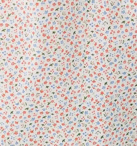 Floral print fabric swatch.