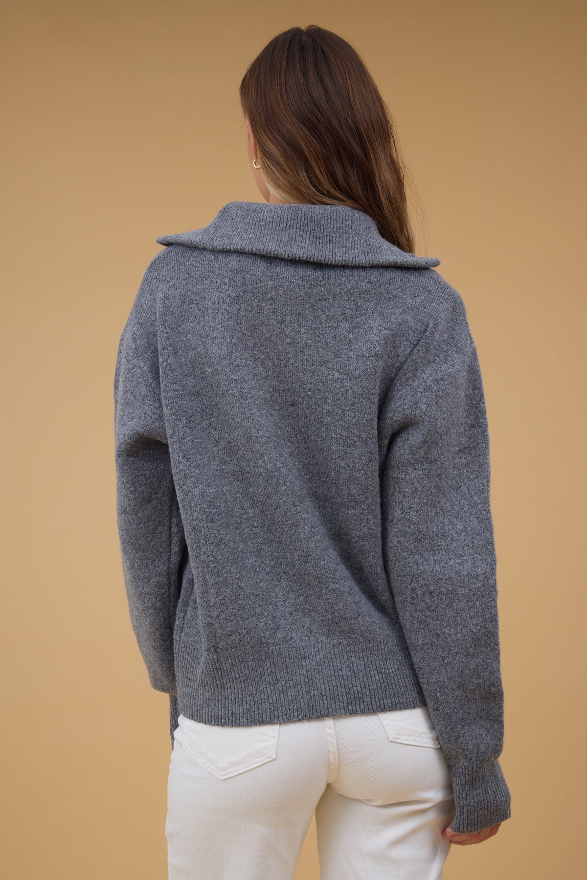Two Way Zip-Up Sweater WOMEN'S SWEATERS Yours Truly