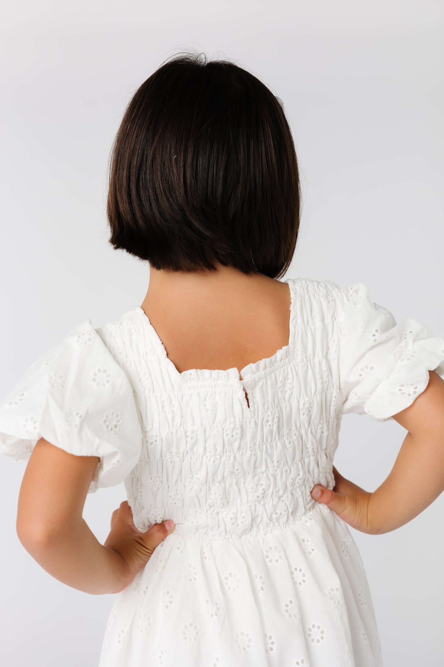 Brass & Roe Ella Girl's Eyelet Neck Dress GIRL'S DRESS brass & roe