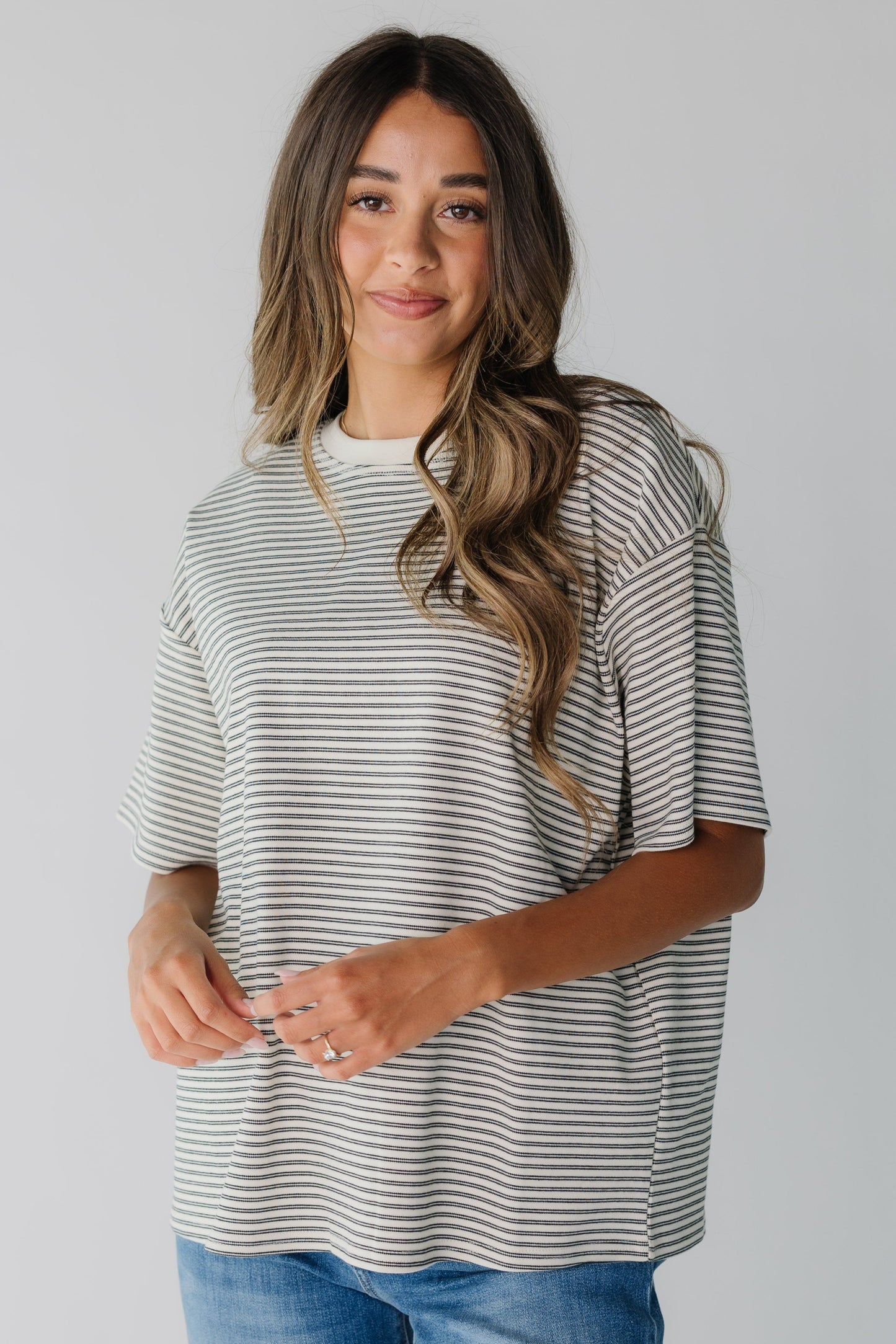 Mandy Stripe T-Shirt WOMEN'S T-SHIRT Things Between Ivory S