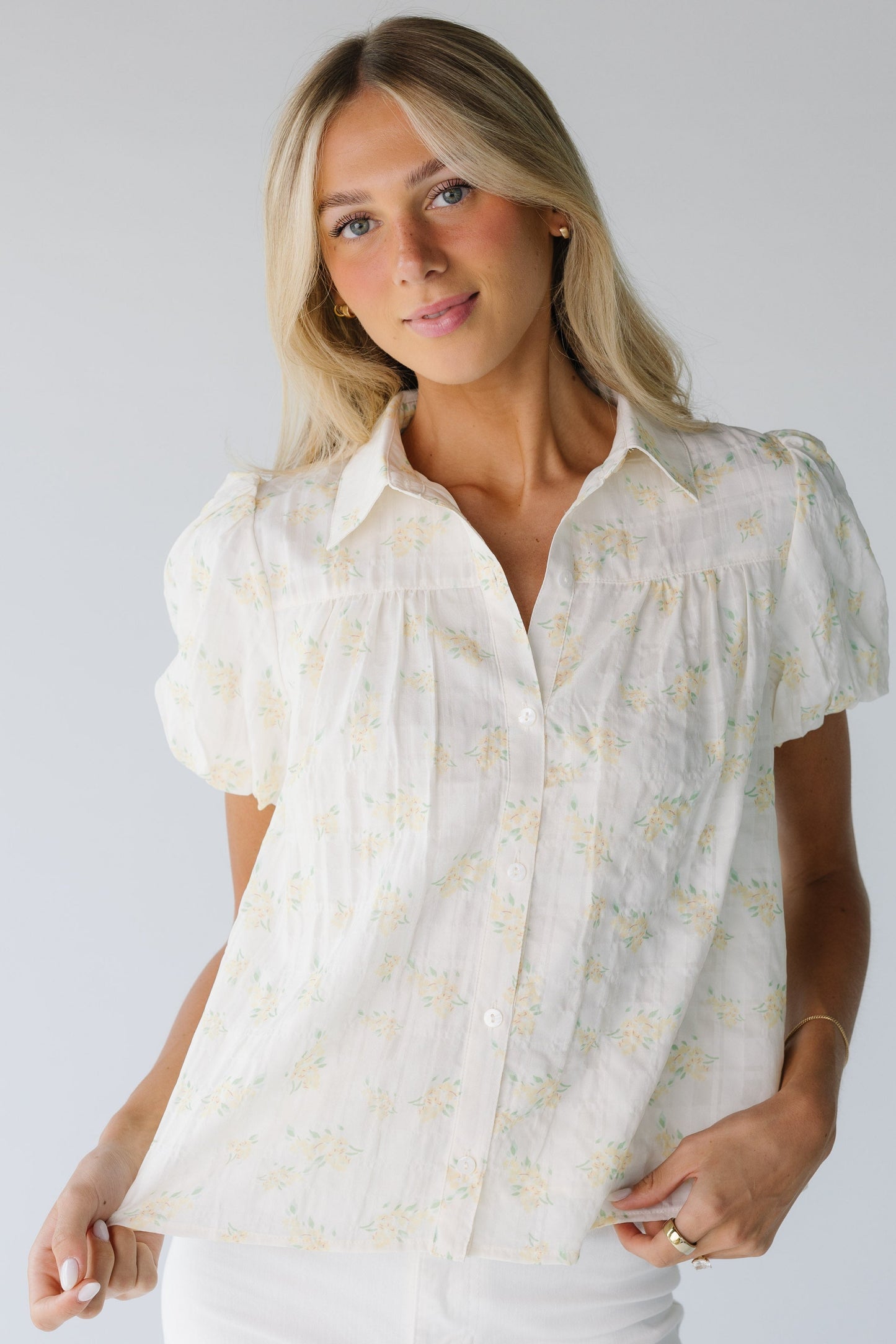 Judy Button Down Blouse WOMEN'S TOP In February Daisy S