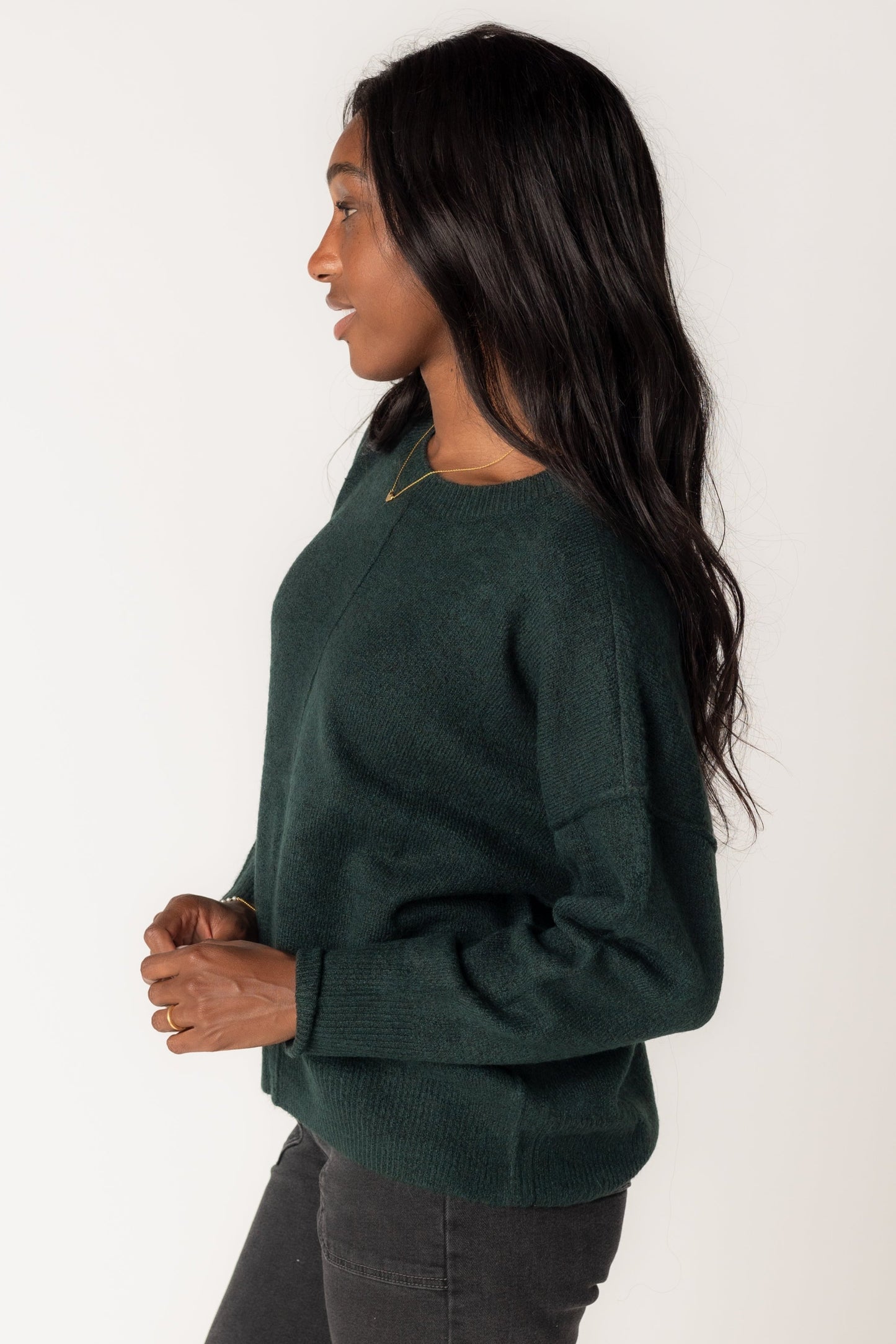 Good Looks Crewneck Sweater WOMEN'S SWEATERS Blu Pepper