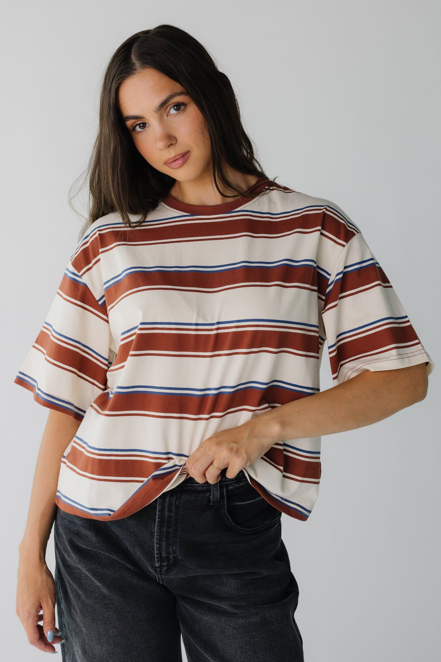 The Sunny Side Tee in Brown