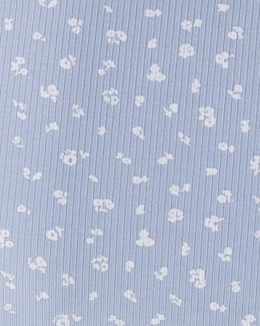 Light blue floral print swatch