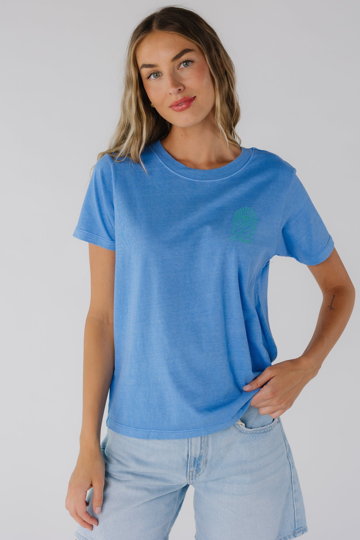 Regatta blue O'Neill graphic tee with short sleeves SU5418023