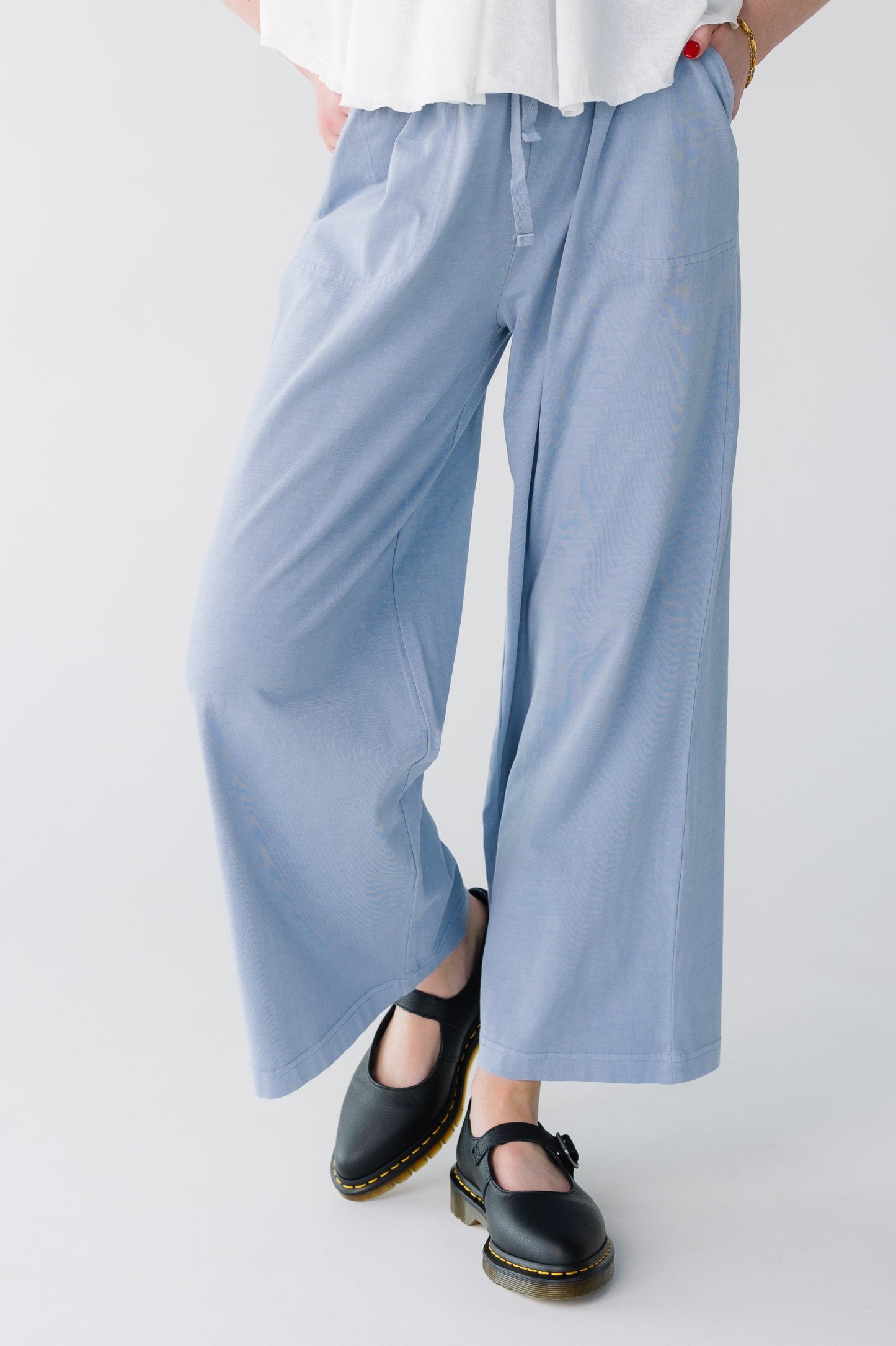 Perfect Travel Elastic Waist Pant in denim