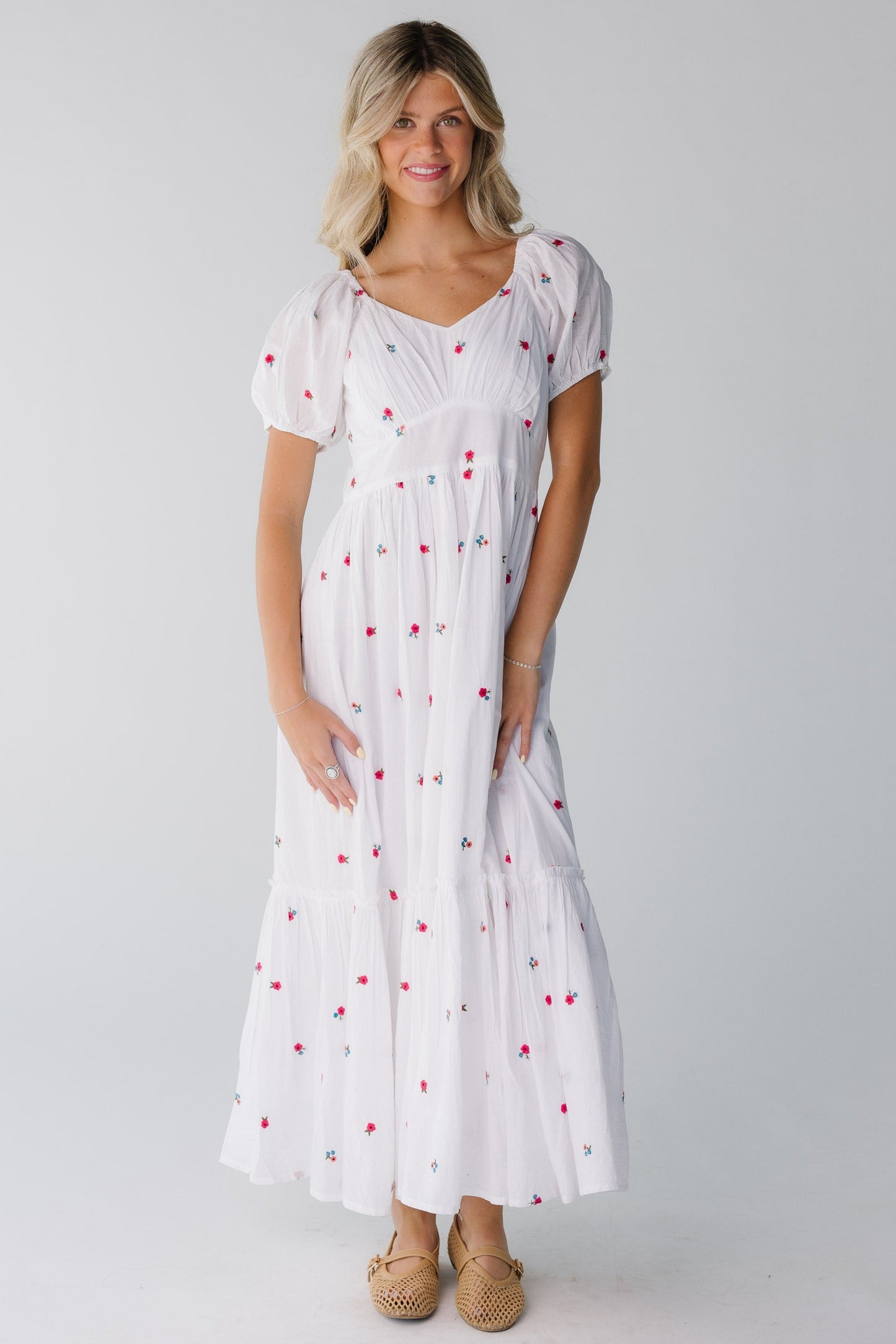 Citrus Swiss Embroidered Dress WOMEN'S DRESS Citrus White XS