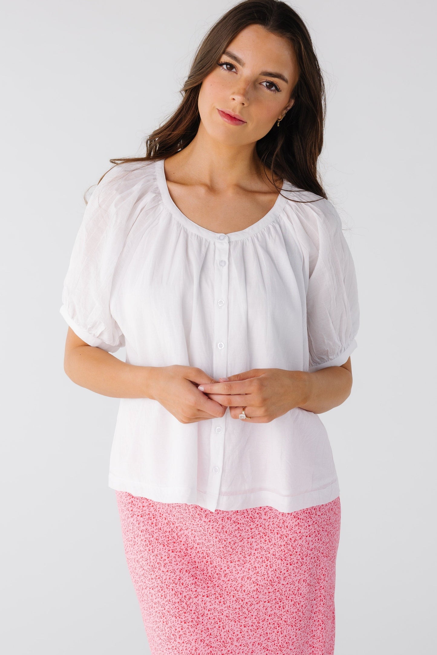 Citrus The Blooming Top - White WOMEN'S TOP Citrus