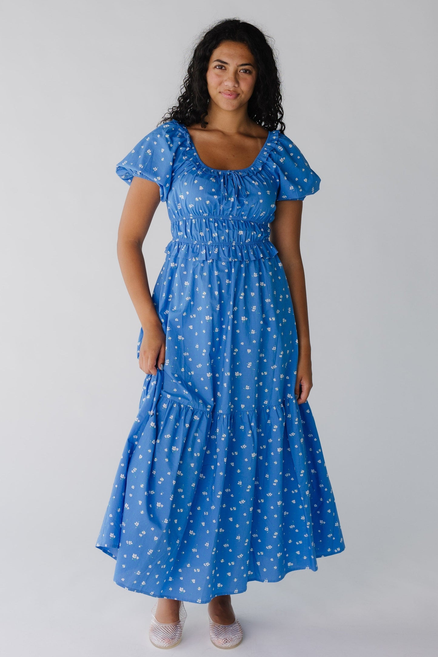 Brass & Roe Jena Midi Dress WOMEN'S DRESS brass & roe Blue XS