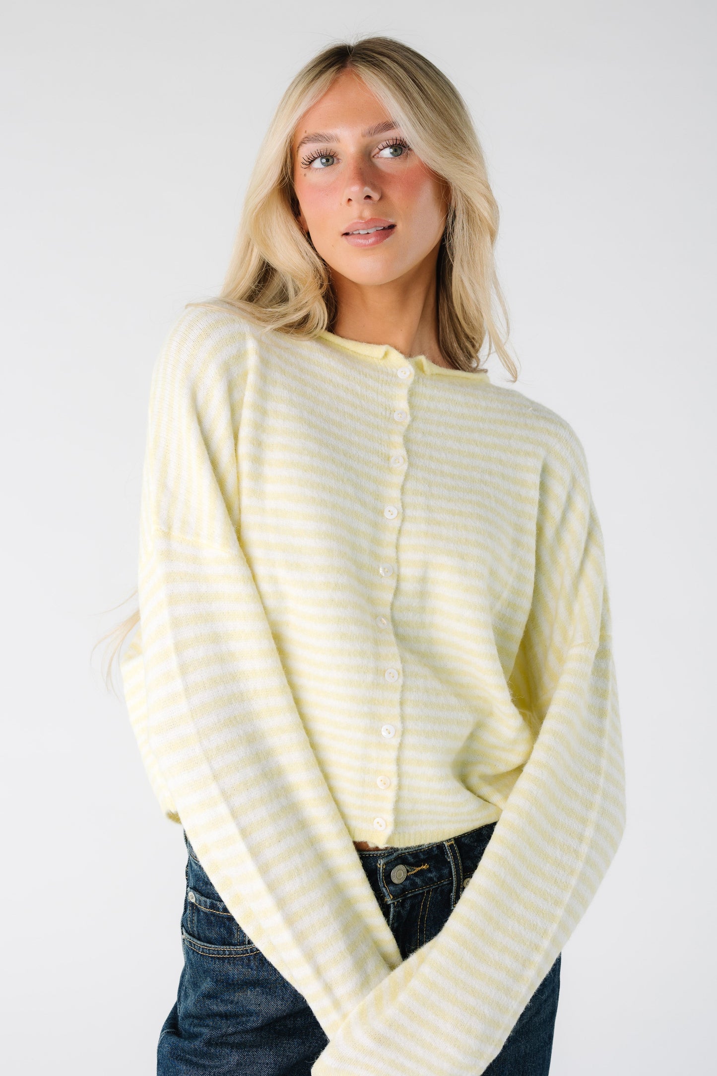 Aria New Stripe Cardigan - New WOMEN'S CARDIGAN Things Between