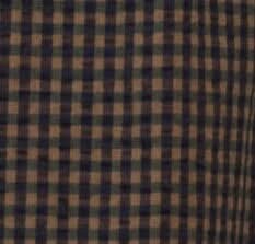 Black & brown gingham fabric swatch