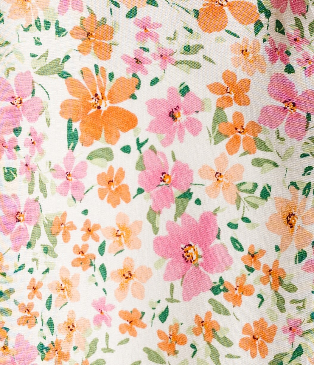 Pink floral swatch
